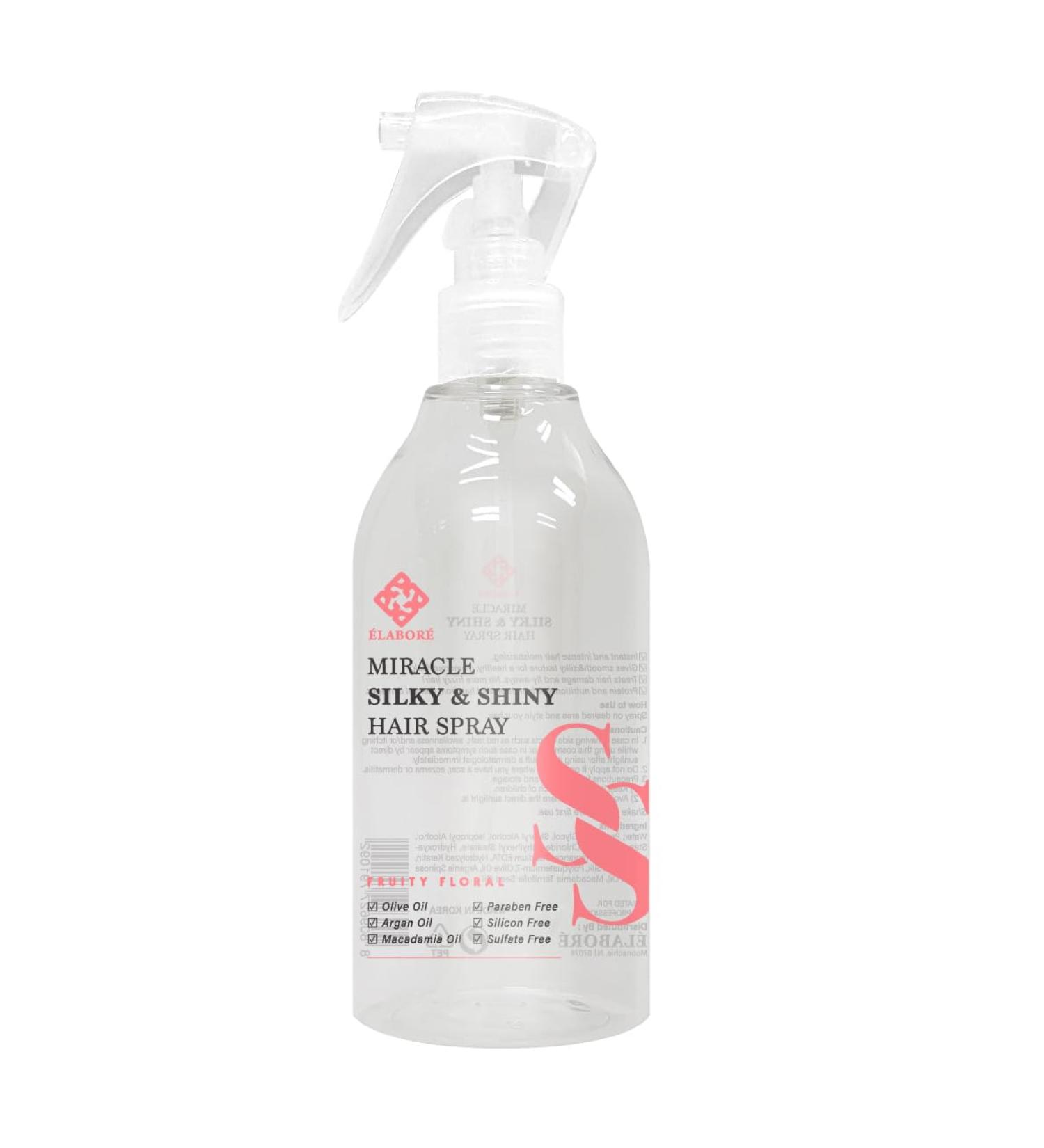 Elabore Miracle Silky & Shiny Hair Spray 300ml / 10.14fl.oz - Buy Online on GoSupps.com
