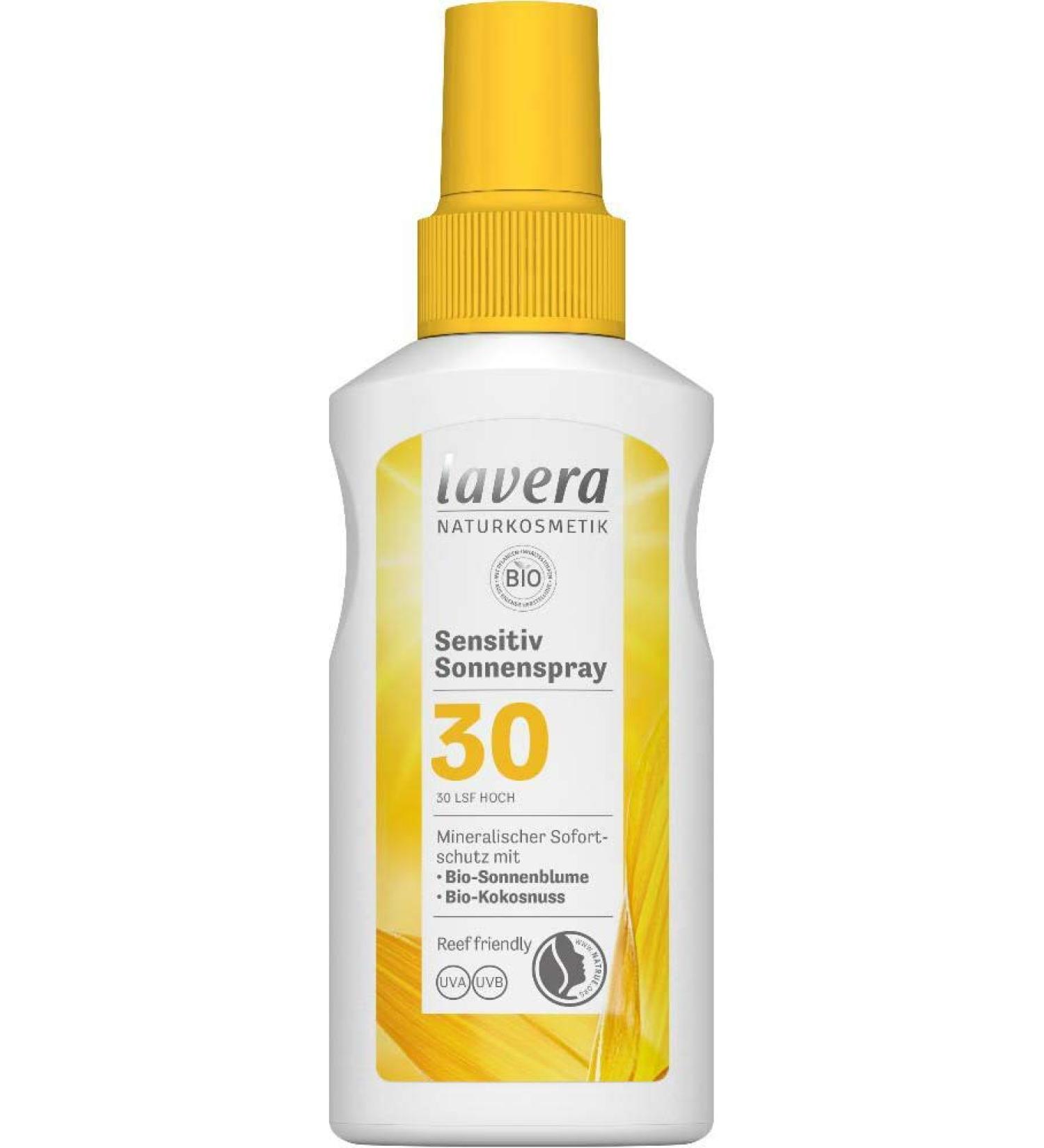 lavera Sensitive Sun Spray SPF 30 Sun protection Sun protection factor 30 Natural cosmetics vegan certified 100 ml