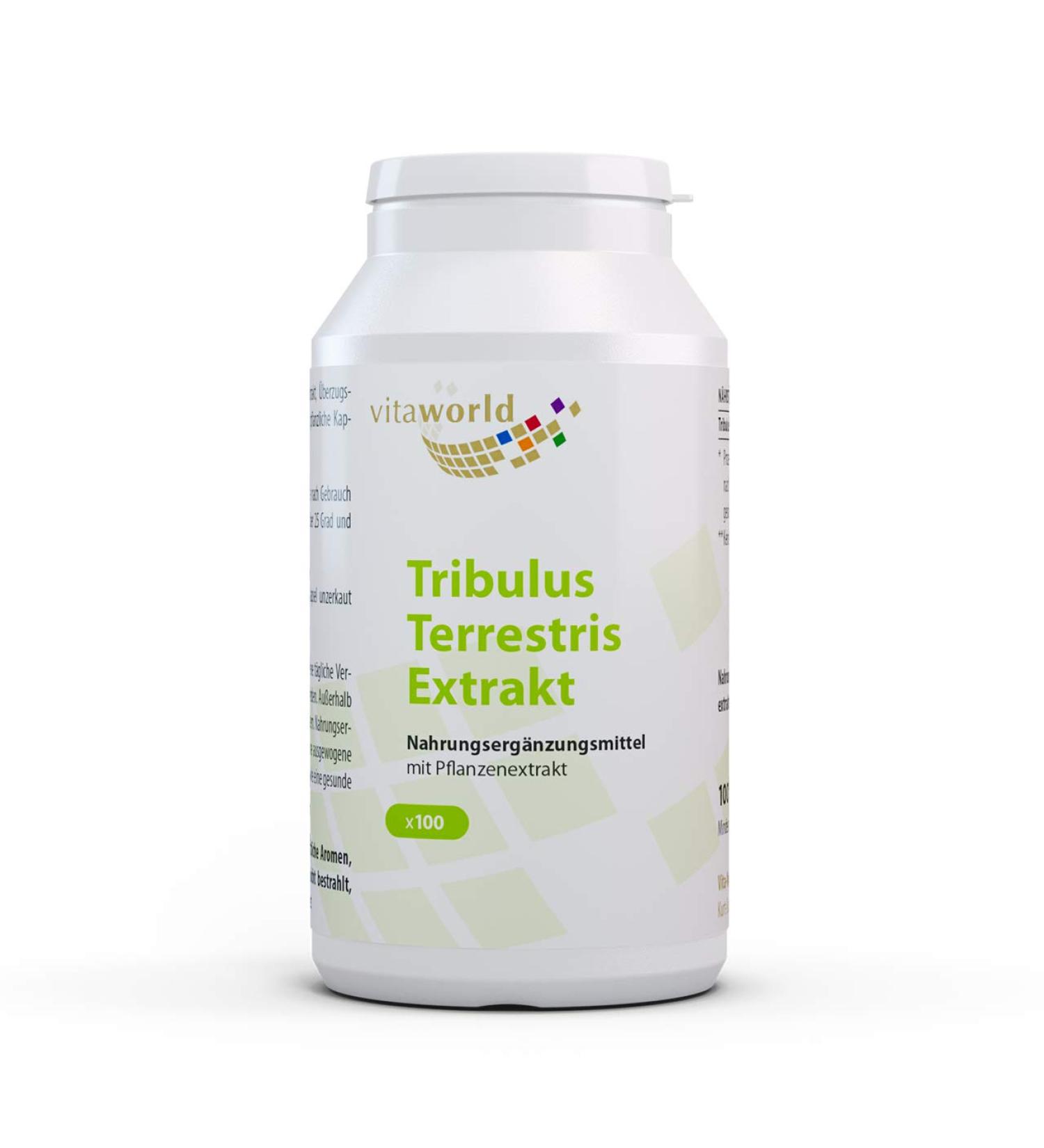 Vita World Pack of 3 Tribulus Terrestris Extract 500mg 3 x 100 Capsules