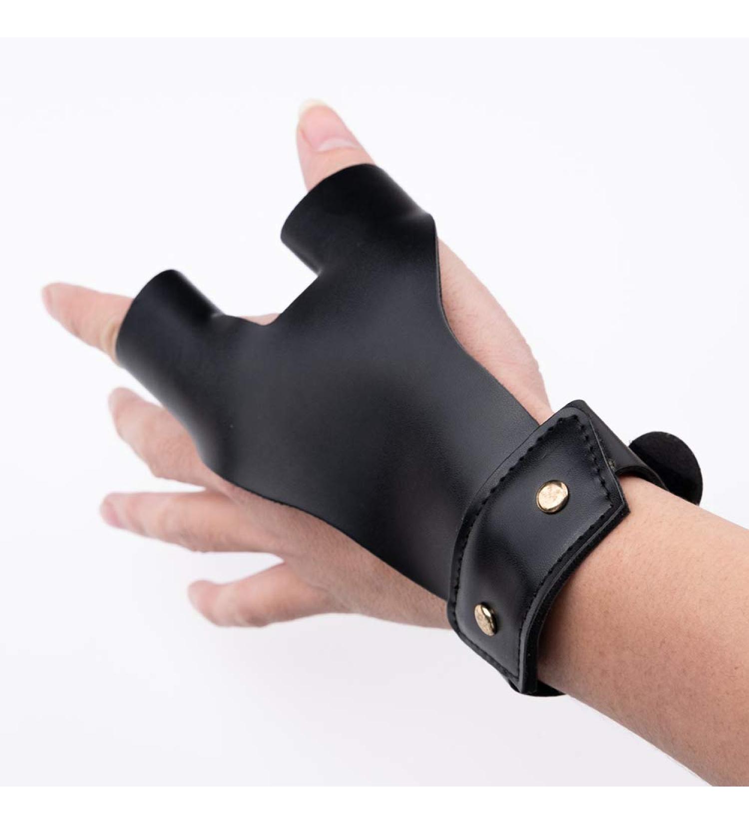Lokheira Archery Arrow Gloves - 2 Finger Protective Guard for Left Hand Hunting, Recurve & Longbow - Buy Online on GoSupps.com