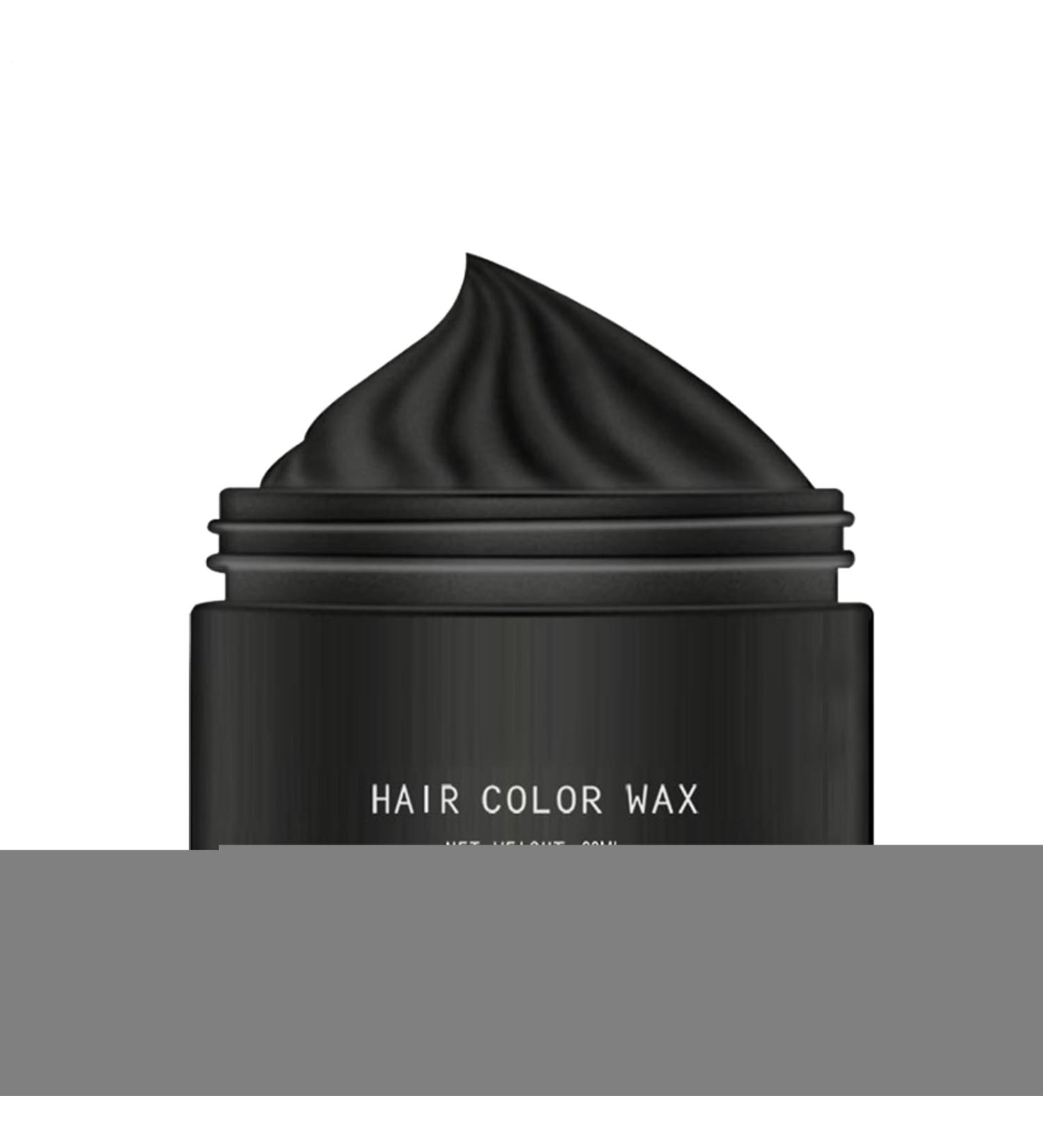 Colored Hair Wax 30ml Temporary Color WaxWashable Color Mud Styling Cream for Teenagers Festivals Parties Cosplay Black B - Buy Online on GoSupps.com