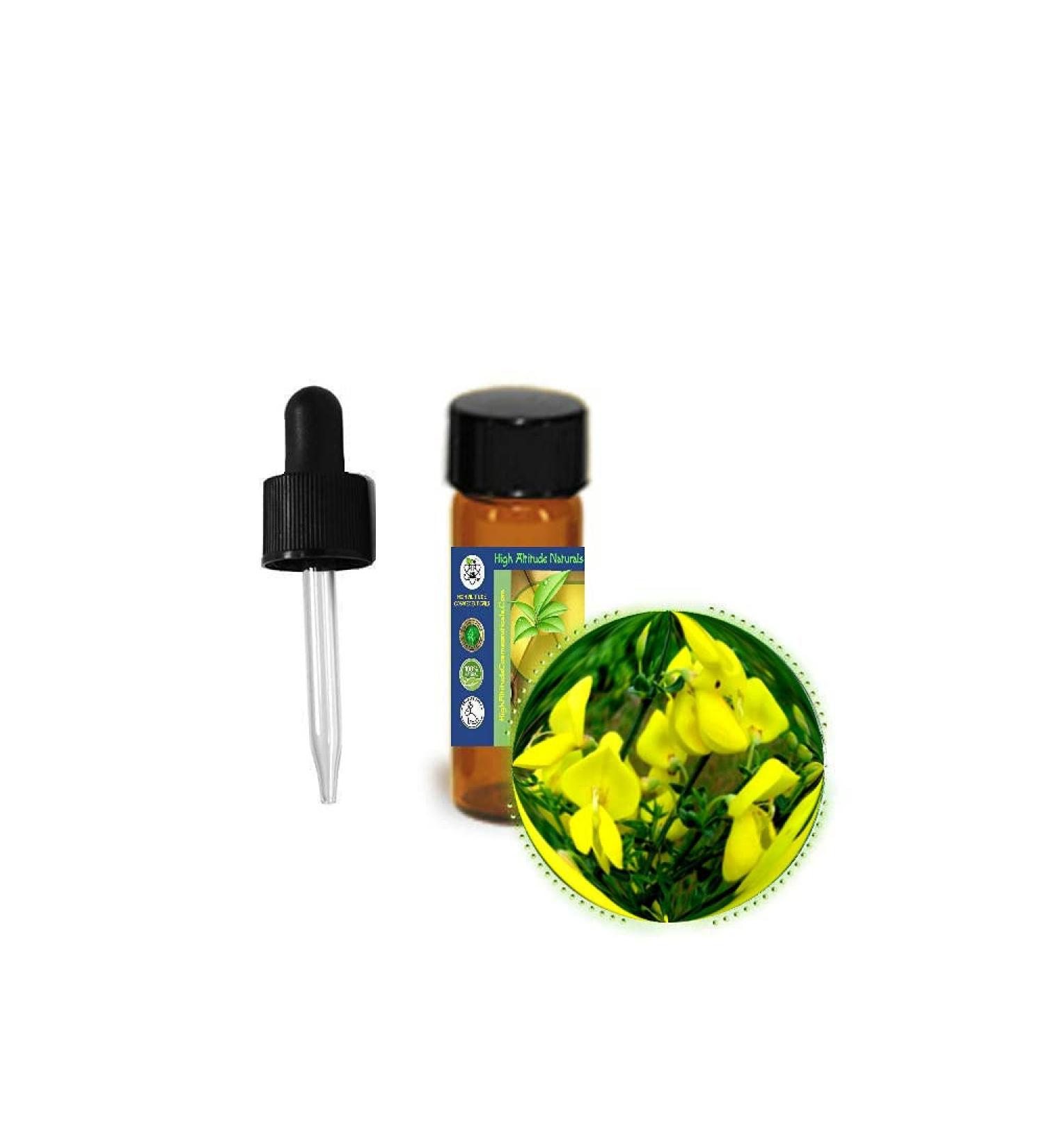 HIGH ALTITUDE NATURALS 3.7ml (1/8oz) Broom (Genet Spartium Junceum) Absolute Essential Oil