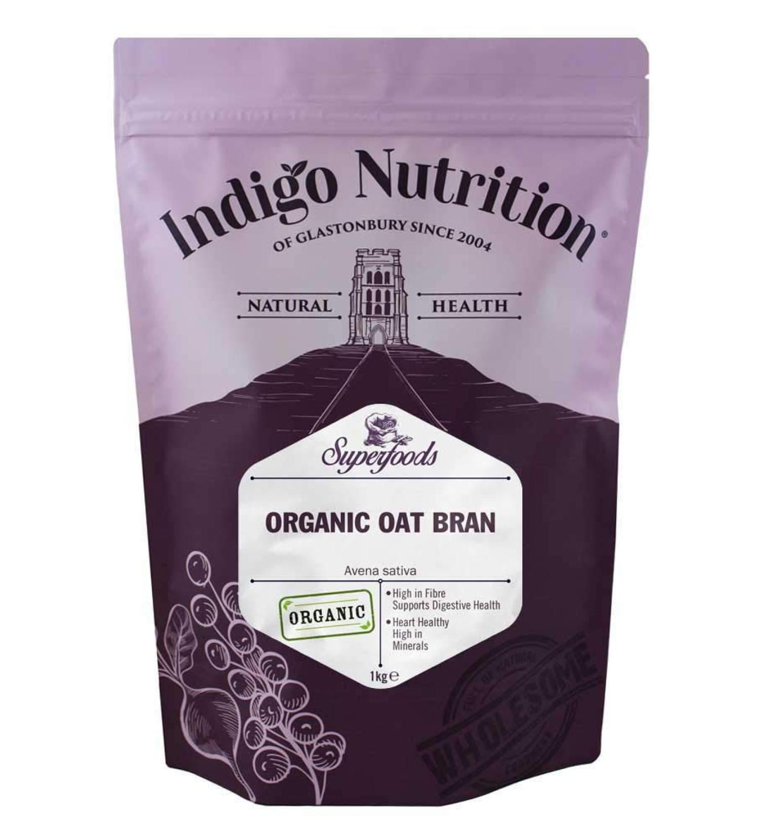 Buy Indigo Herbs Bio Hafer Bran 1kg - Premium Organic Oat Bran for Healthy Living | International Shipping Available - Buy Online on GoSupps.com