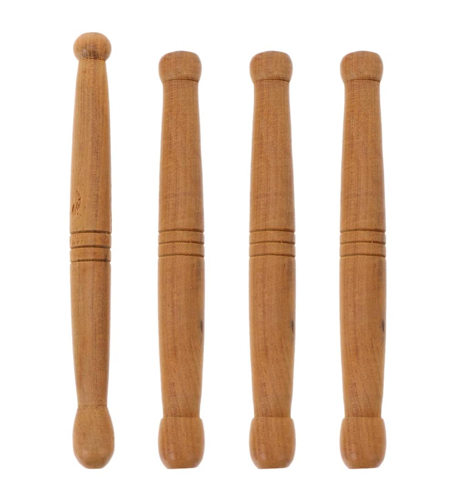 EXCEART Wooden Massage Sticks - Acupuncture Points Massage Set for Face Neck Back Legs & Feet - 4 Pack (Random Style) - Buy Online on GoSupps.com