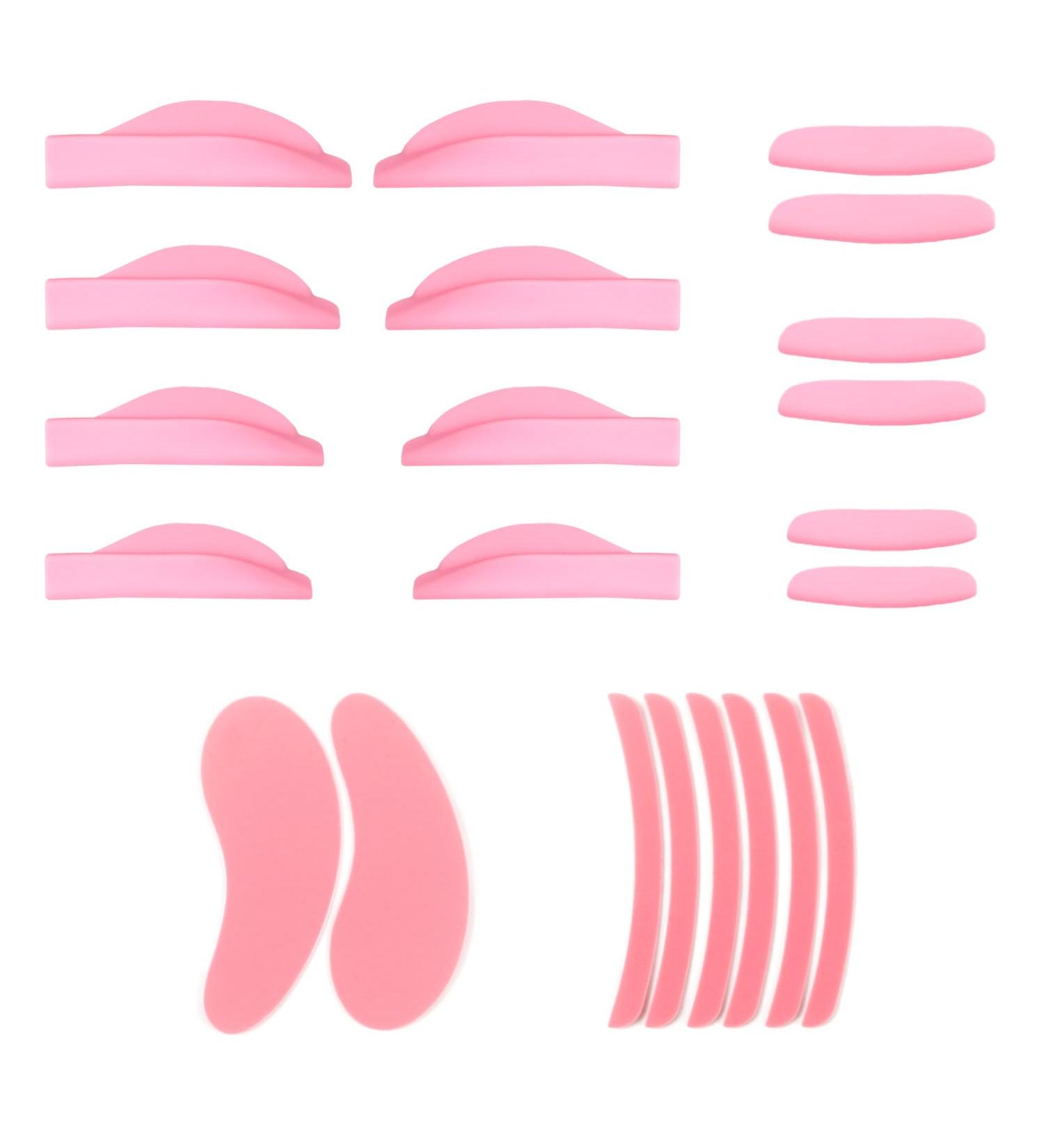 Buy 7 Pairs Silicone Lash Lift Pads - 3 in 1 Eyelash Perm Curler & Lifting Rod - Pink - Perfect for Lash Perm Kits - Buy Online on GoSupps.com