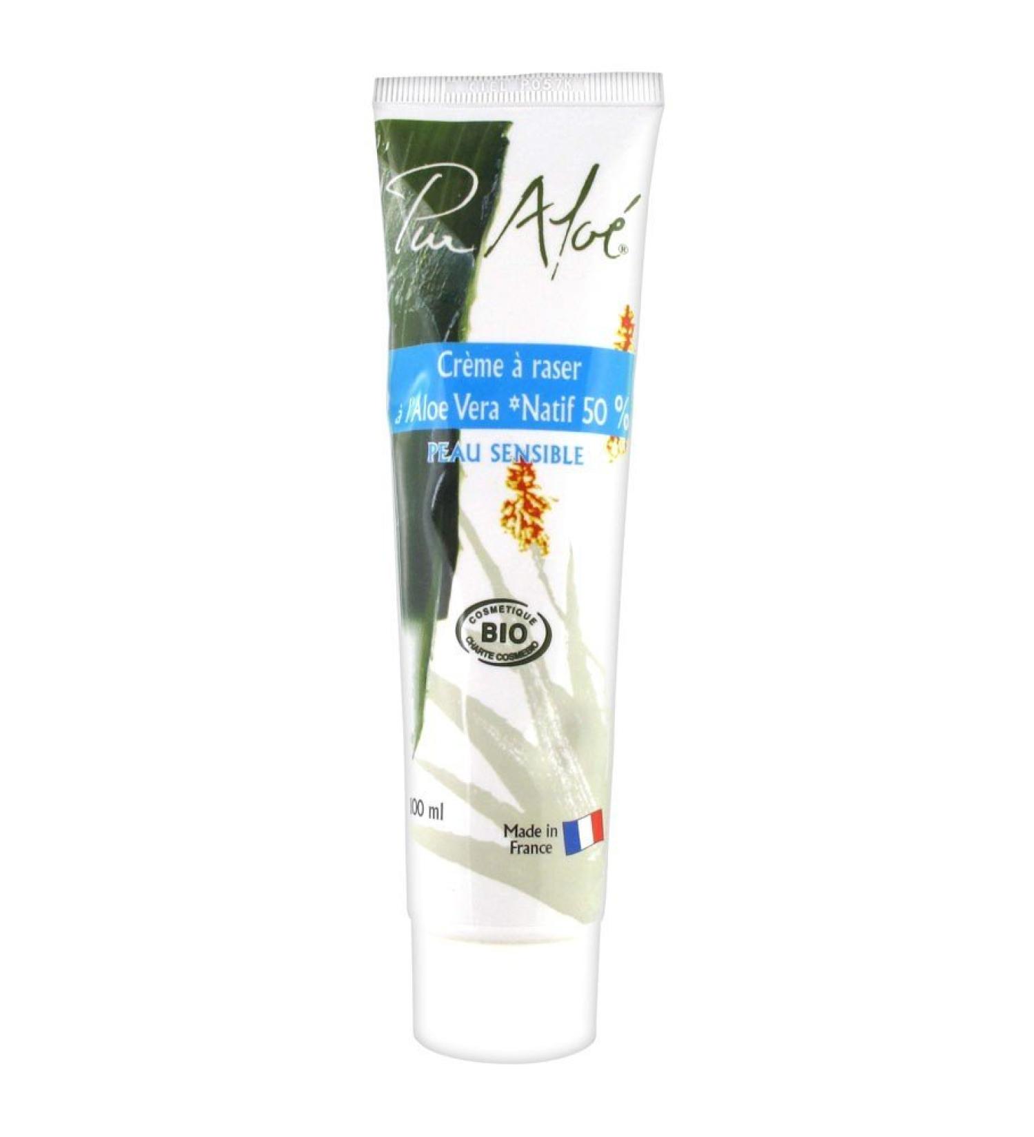 Pur aloe - Cr me raser l'Aloe Vera - 100ml