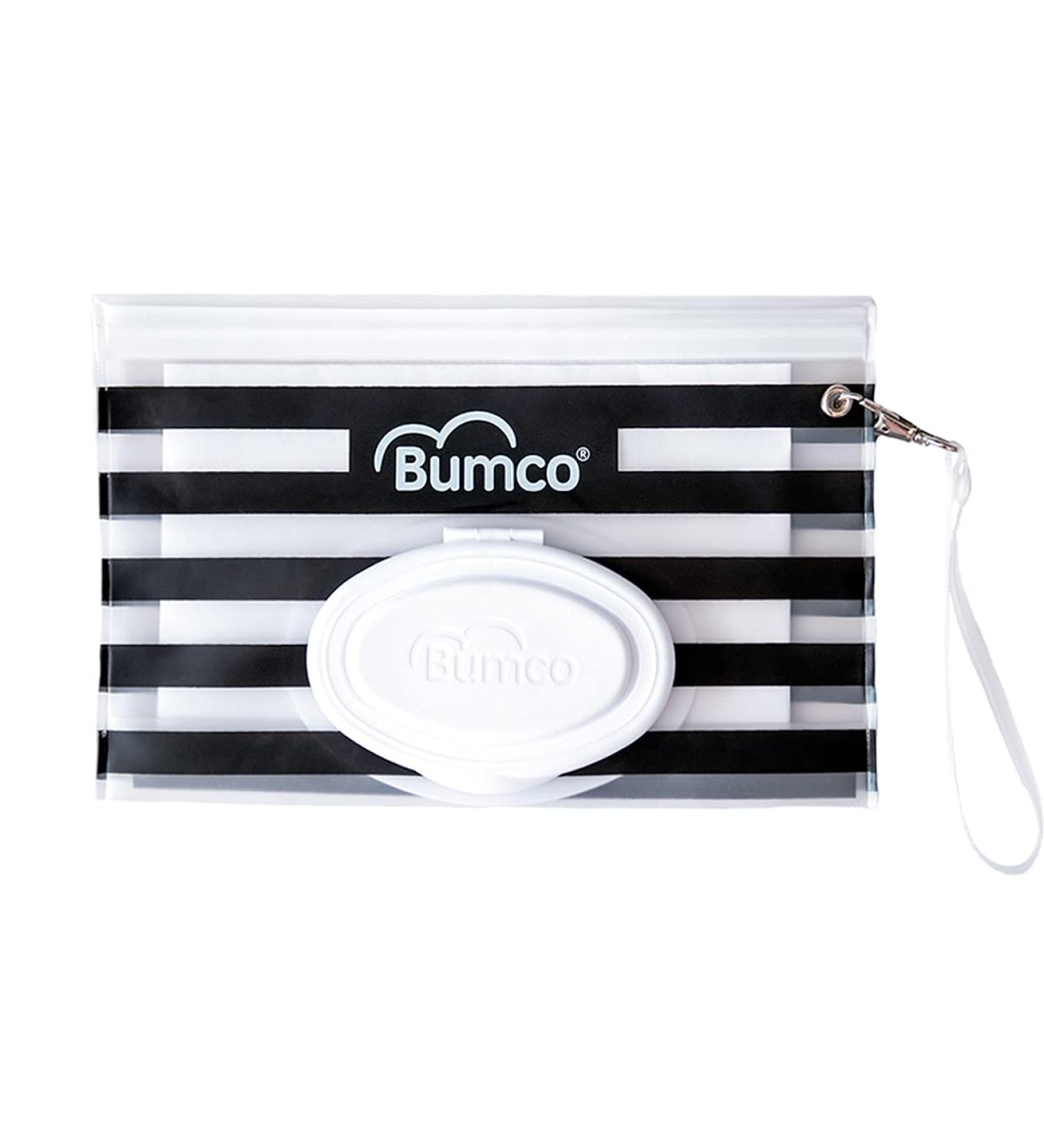 BUMCO Airtight Wipes Dispenser | Reusable Refillable Pouch | Diaper Bag Organizer for Travel | Baby Gift | Black - Buy Online on GoSupps.com