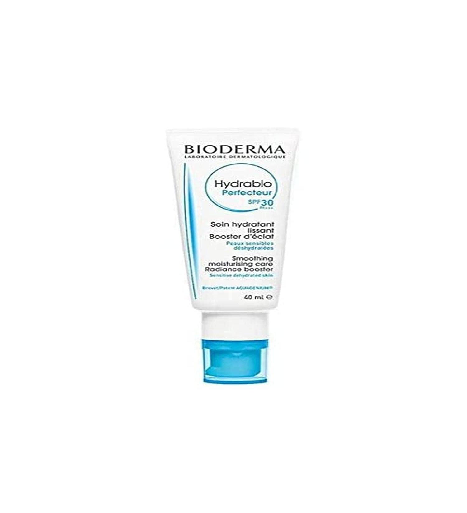 Bioderma Hydrabio Perfecteur Smoothing & Hydrating Daily Moisturiser for Dehydrated Skin with SPF 30 40ml - Buy Online on GoSupps.com