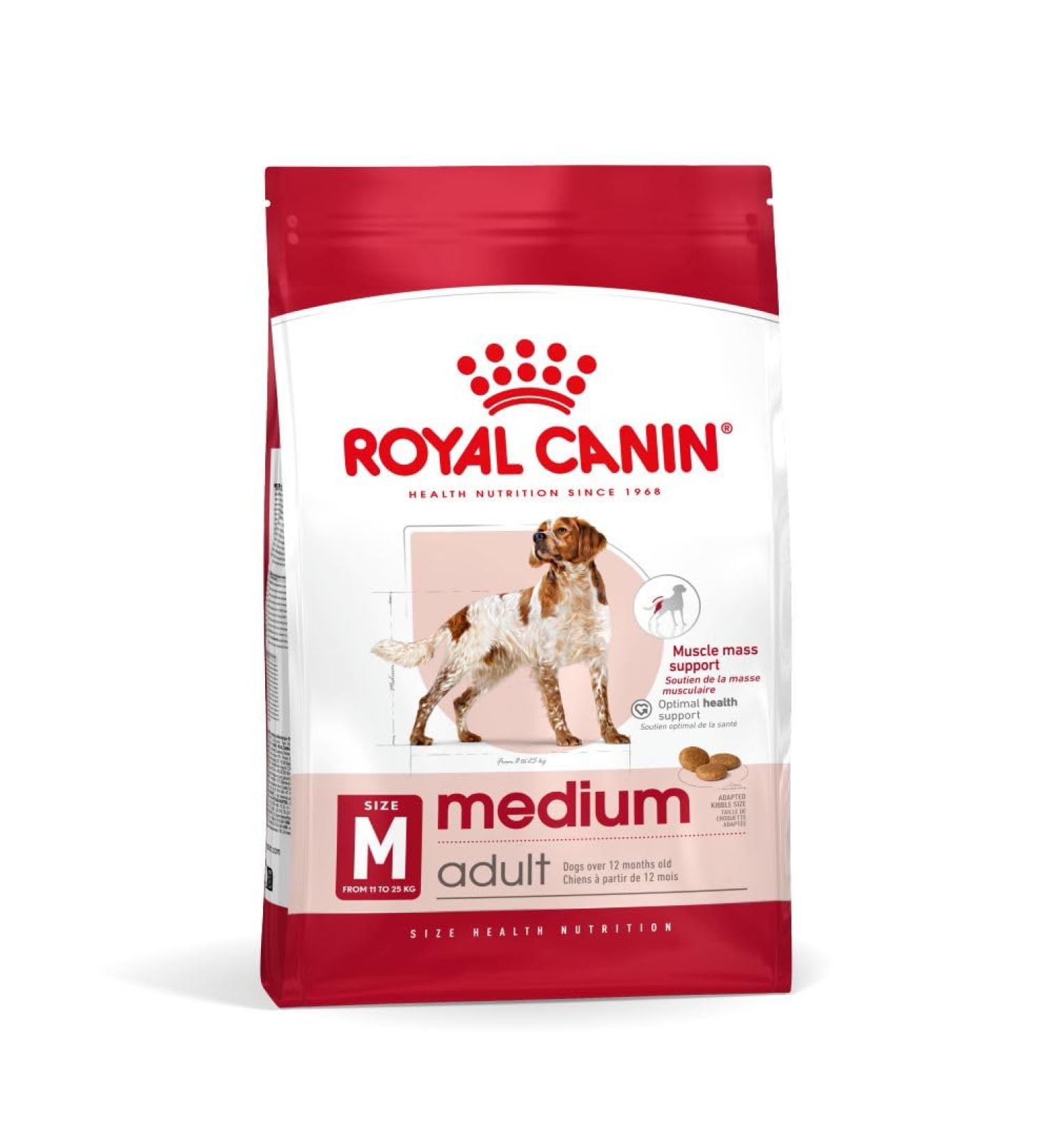 Royal Canin Dog Food Medium Adult 15kg - Buy Online on GoSupps.com
