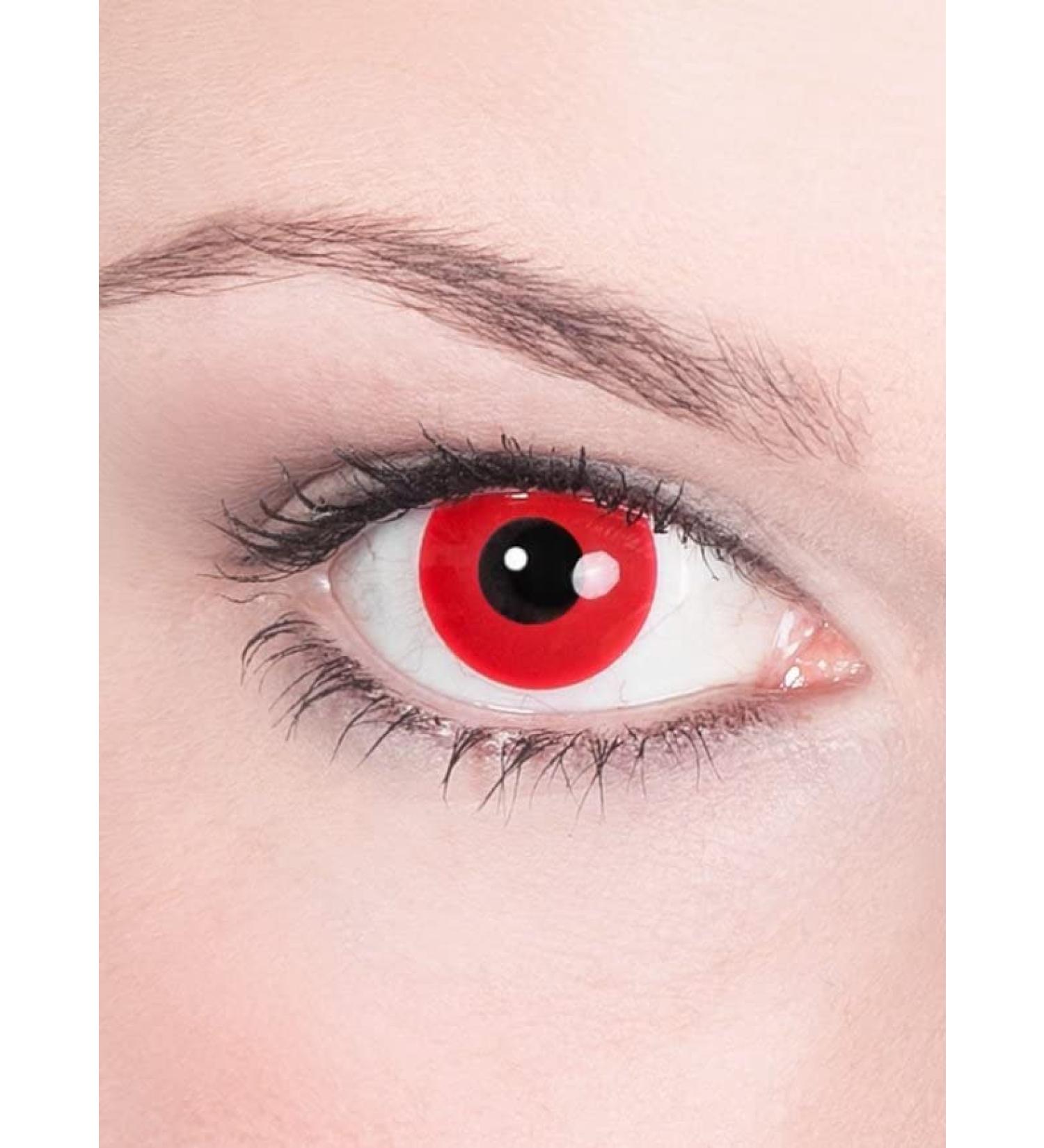 Satan devil contact lenses/annual lenses - motif lenses without prescription - unisex - adults - ideal for Halloween carnival motto party & horror events