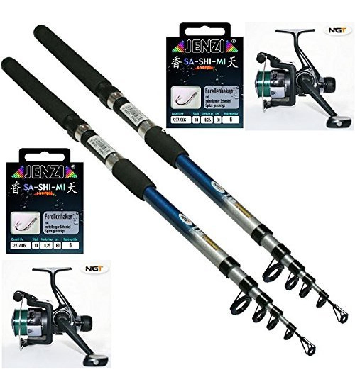 Best Trout Fishing Set: 2 Rods 2 Reels 2 Lines & 20 Hooks - New International Shipping - Buy Online on GoSupps.com
