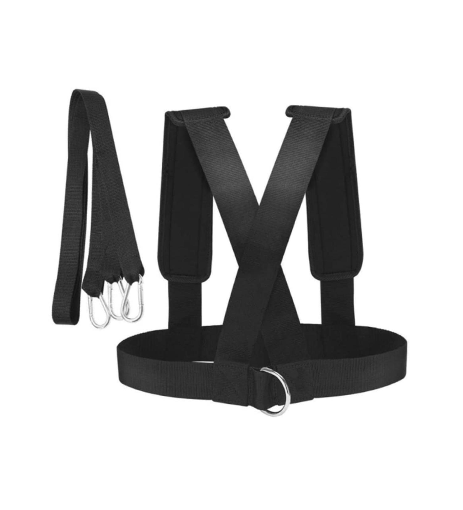 Sled Pull Sled Harness Tire Pulling Speed Resistance Power Belt Adjustable Weight Trainer with Pull Strap - Buy Online on GoSupps.com