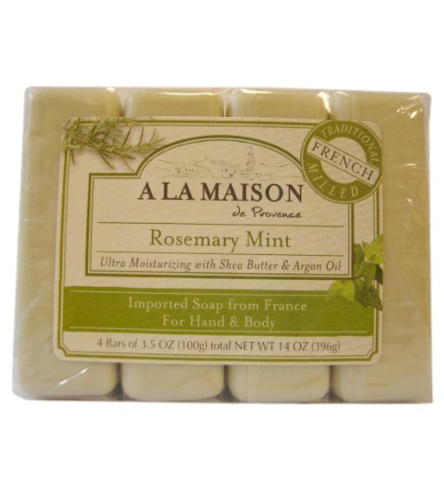 A La Maison Bar Soap Rsmry Mint Value 4 Ct 2