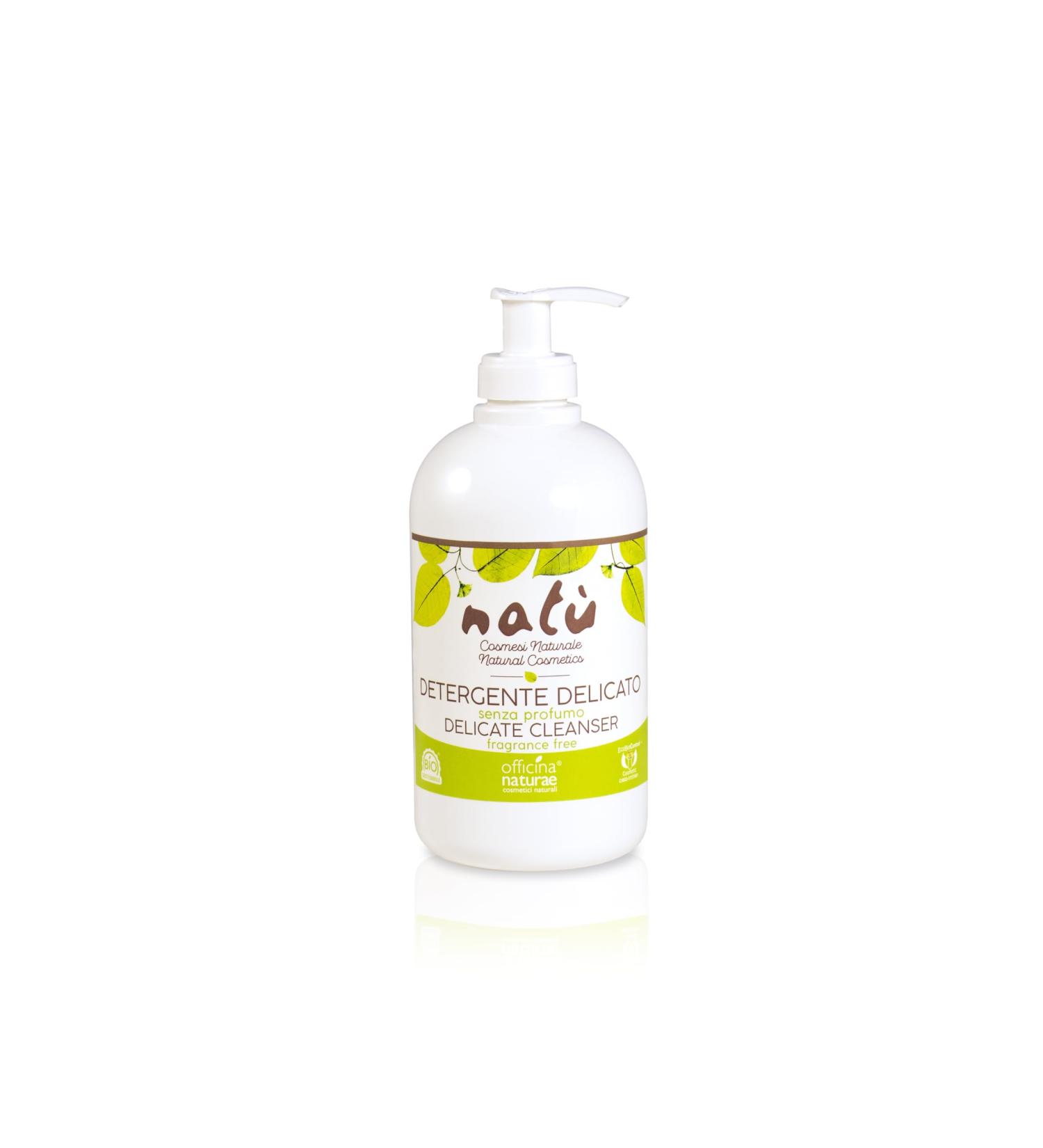 Natù delicate cleanser with dispenser, atelier naturae, 500 ml