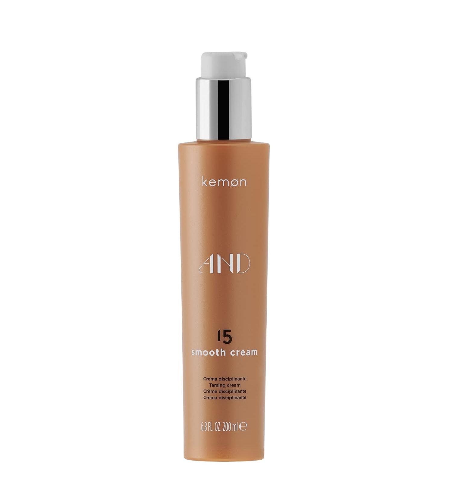 Kemon AND 15 Smooth Cream smoothing hair cream for more suppleness ideal for bothersome hair hair care in hairdressing quality 200 ml - Buy Online on GoSupps.com