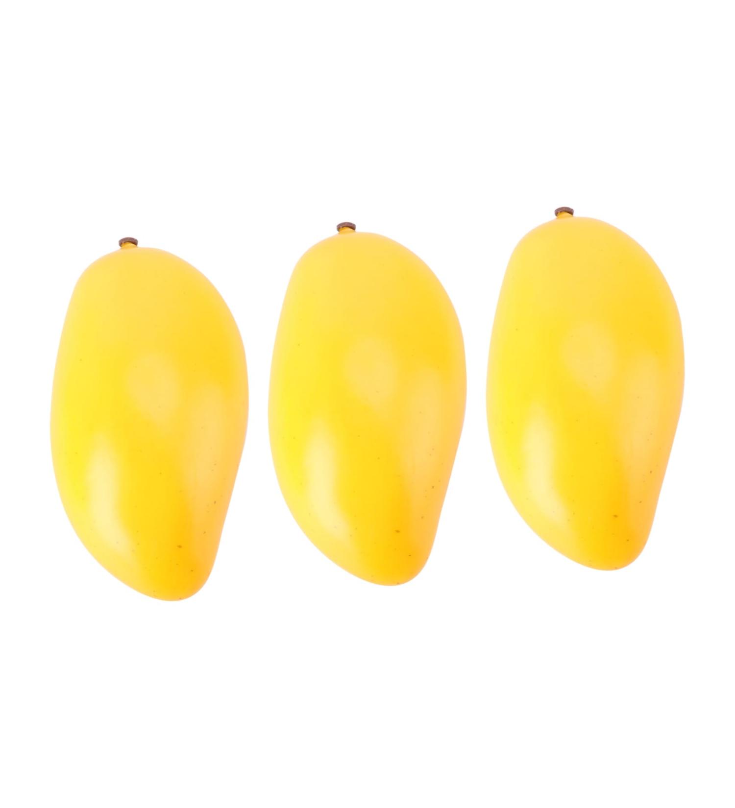 Zerodeko 3pcs Fake Fruit Fruit Model Model Simulated Fruit Creative Playthings Decor for Kitchen Fruit Ornament Fruit Desk Decorations Fruit Toys Creative Toys Mango Ornaments - Buy Online on GoSupps.com