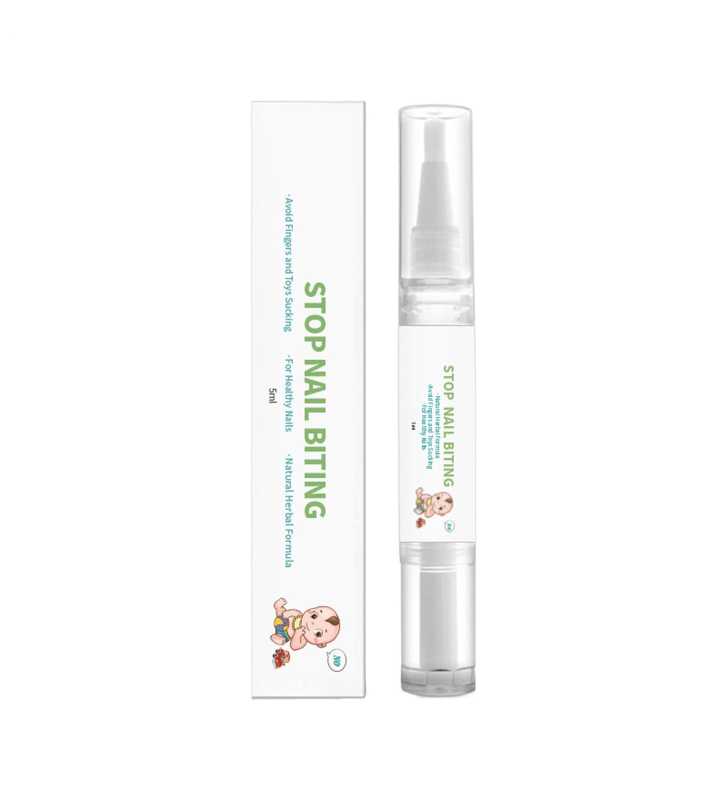 Nail polish to stop biting your nails | Anti-nail-biting treatment - 5 ml 8-hour protection for all ages corrects bad habits for school travel - Buy Online on GoSupps.com