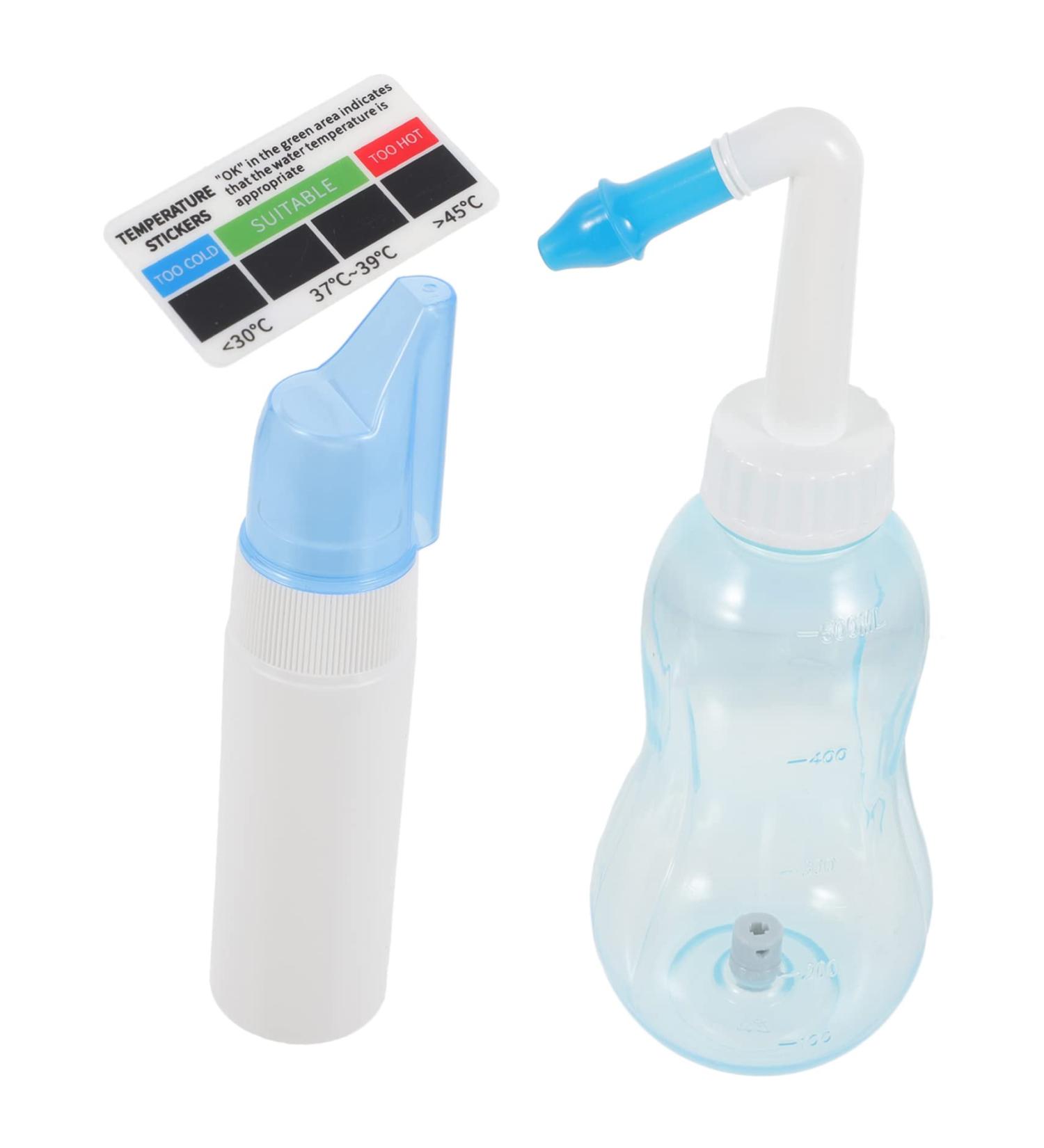 Lurrose Nasal Wash Cleaning Set - Adult Neti Pot & Irrigation Bottle for Nose Care - Buy Online on GoSupps.com