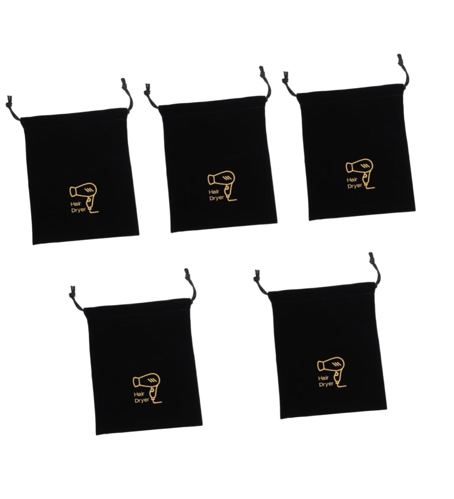 Hemoton 5pcs Hair Dryer Storage Bag Backpack Black Anti-scratch Hairdryer Bags Home Hair Dryer Bags Shopping 30X26X1CMx5pcs Blackx5pcs - Buy Online on GoSupps.com