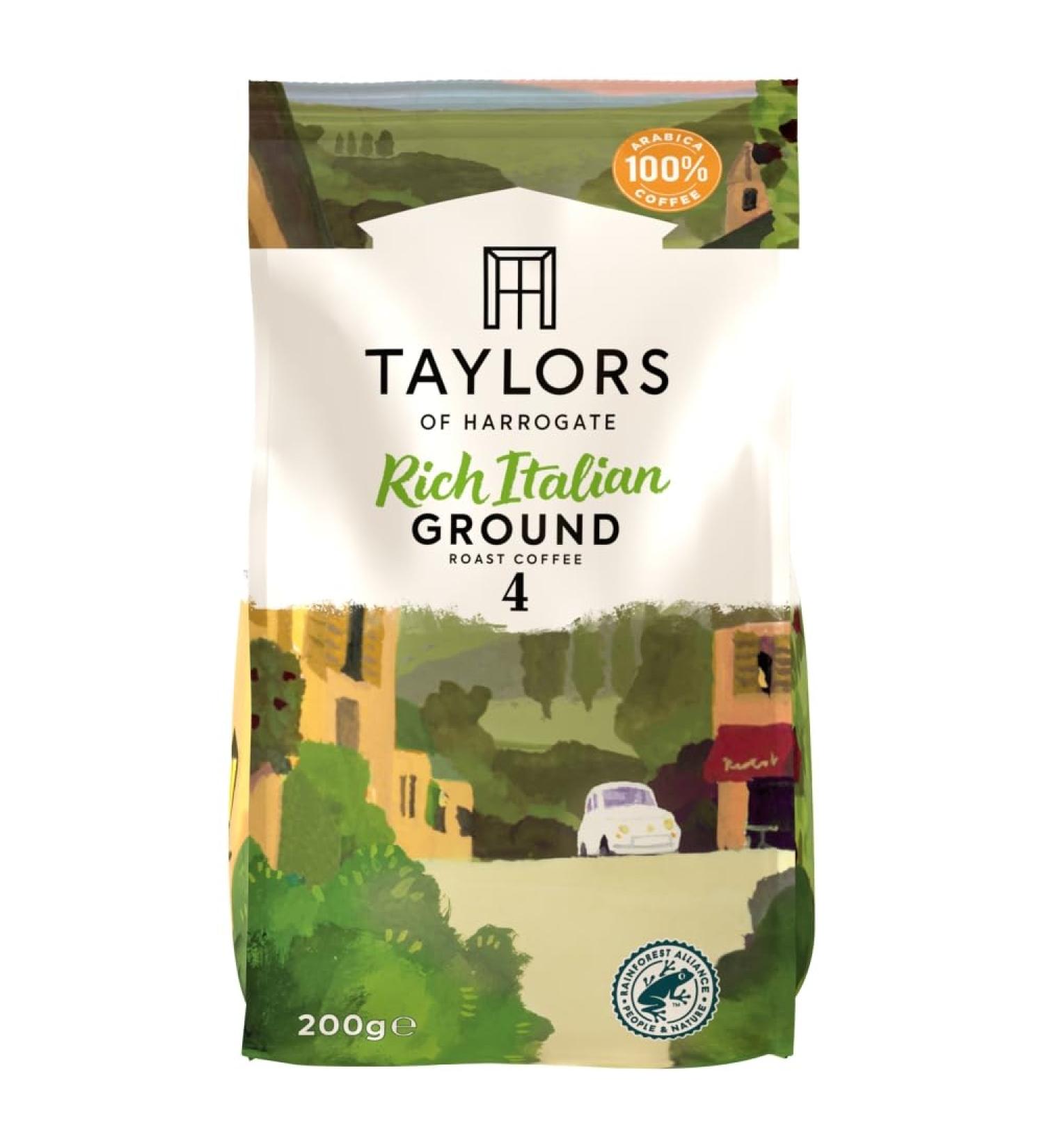 Taylors of Harrogate Rich Italian Ground Roast Coffee 200g