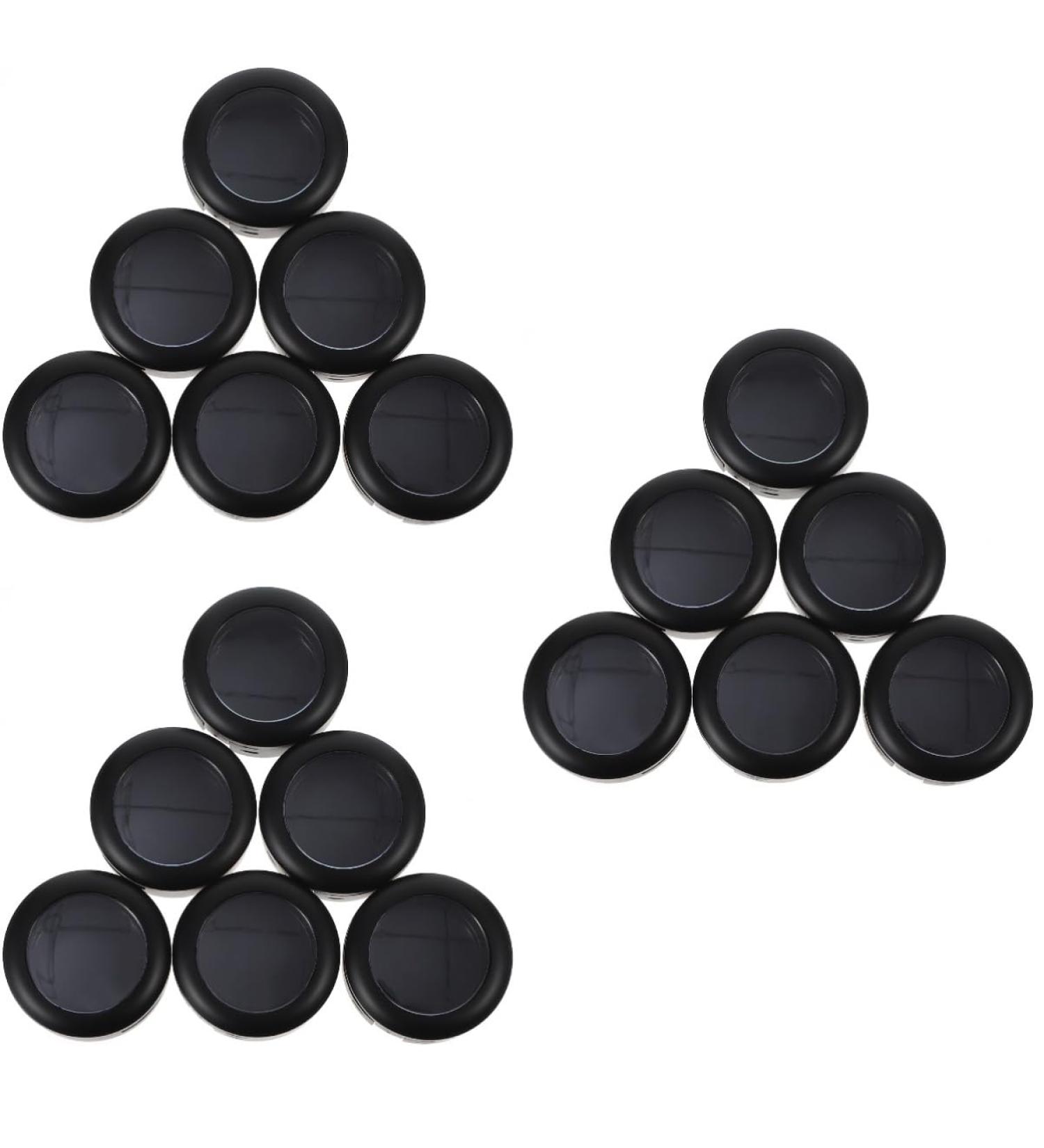 MAGICLULU 18 Pcs Eye Shadow Replacement Box Cosmetic Travel Containers Makeup Eyeshadow Blush Platen Pp Pack 3.8x1.9cmx3pcs Blackx3pcs - Buy Online on GoSupps.com