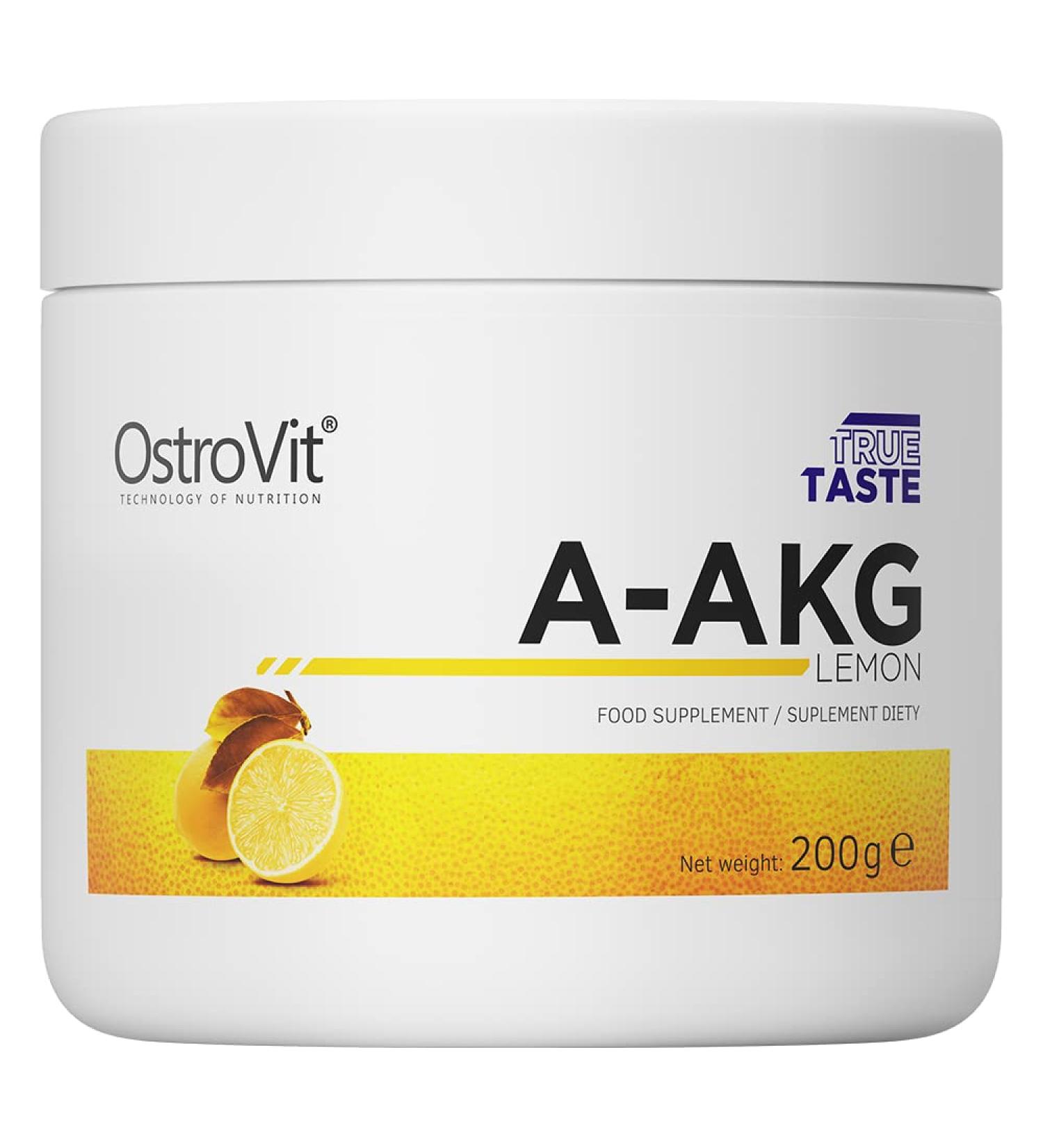 OSTROVIT Pure AAKG 200 g lemon 1 piece - Buy Online on GoSupps.com