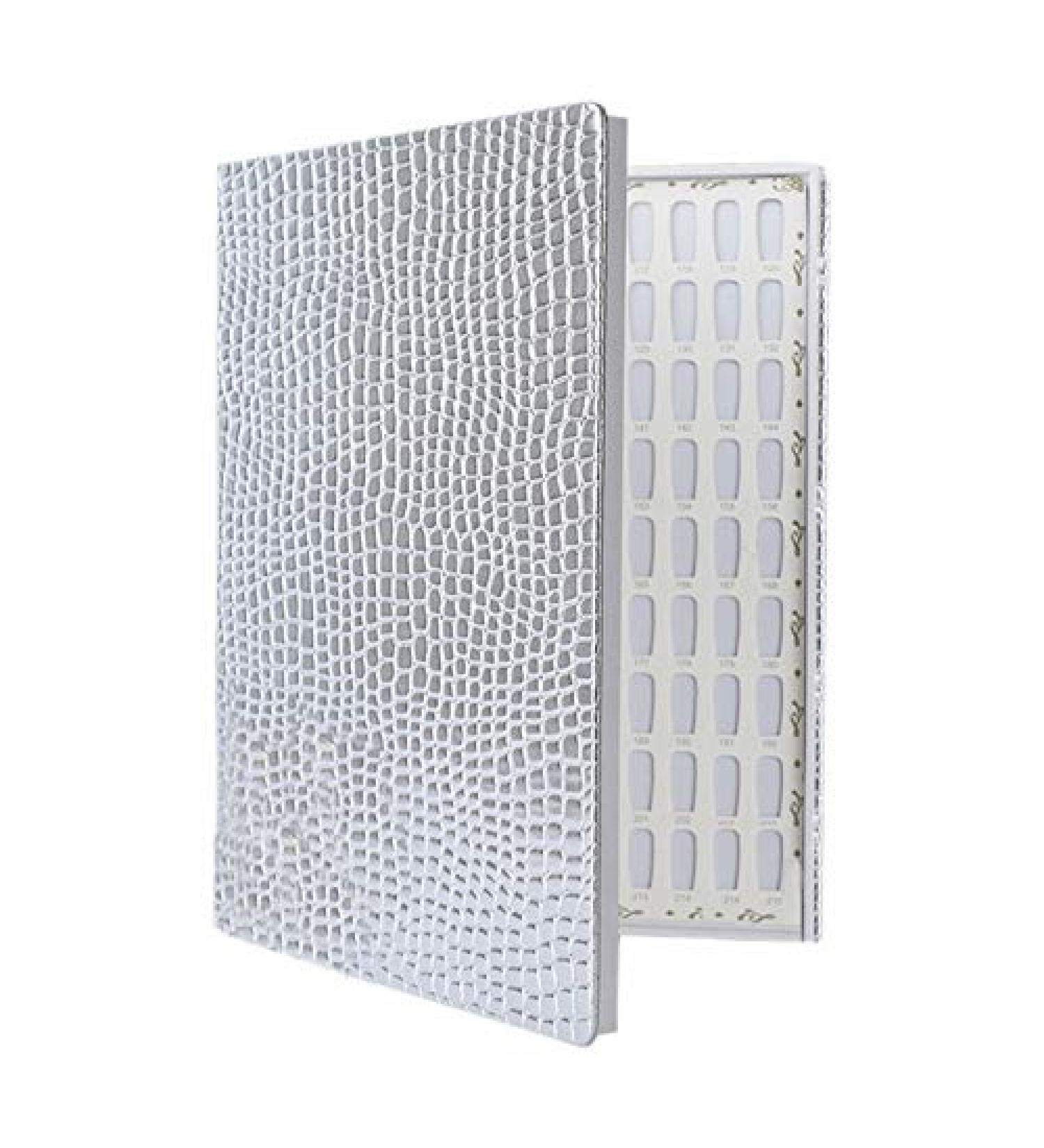 Herklotzn 216 Colors Nail Tips Display Book DIY Nail Arts Showing Tag Color Graphic Card Painting Display Board Silver - Buy Online on GoSupps.com