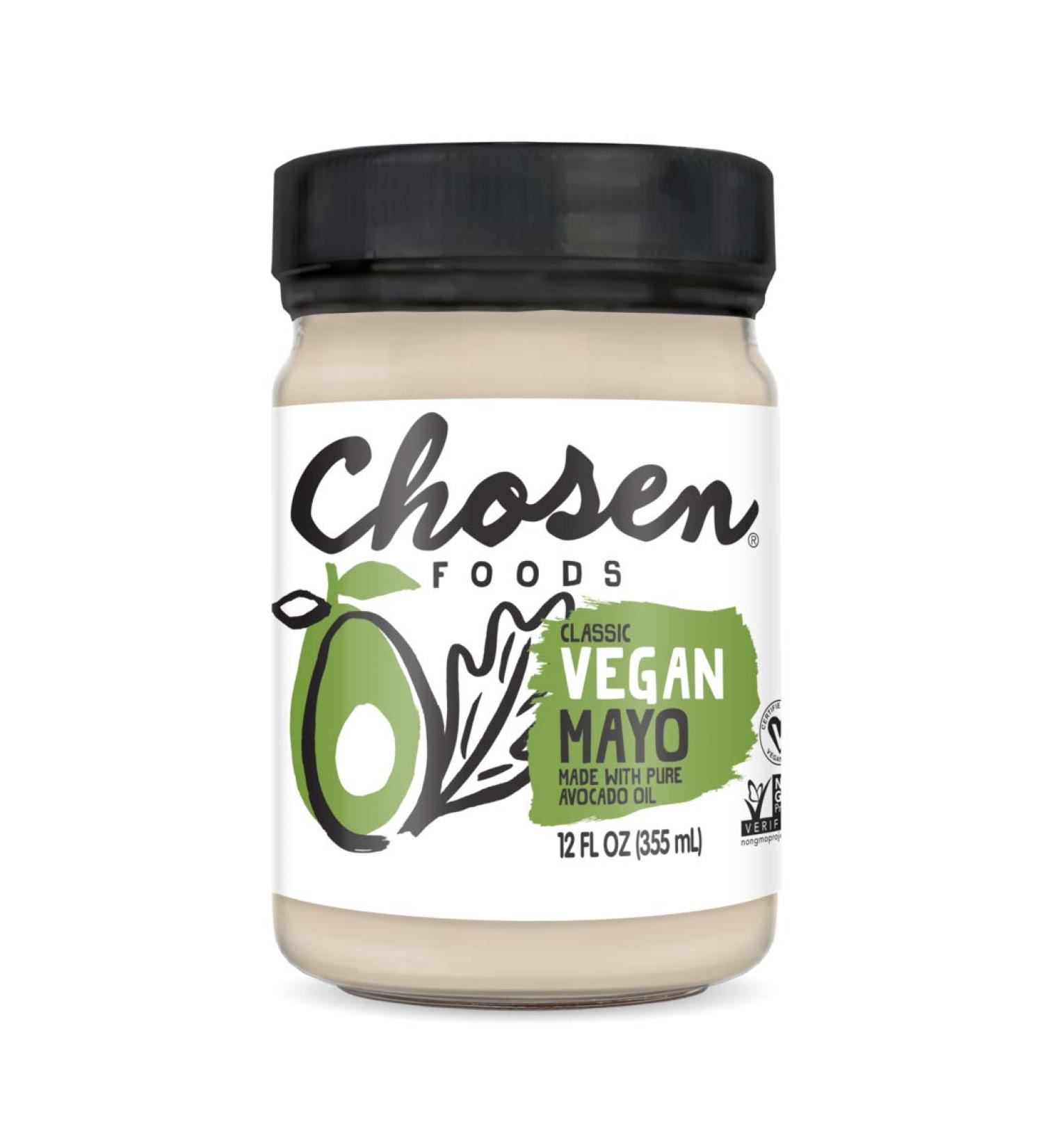Chosen Foods Vegan Avocado Oil Mayo - 100% Pure Plant-Based, Gluten-Free, Non-GMO - 12 Oz - Buy Online on GoSupps.com