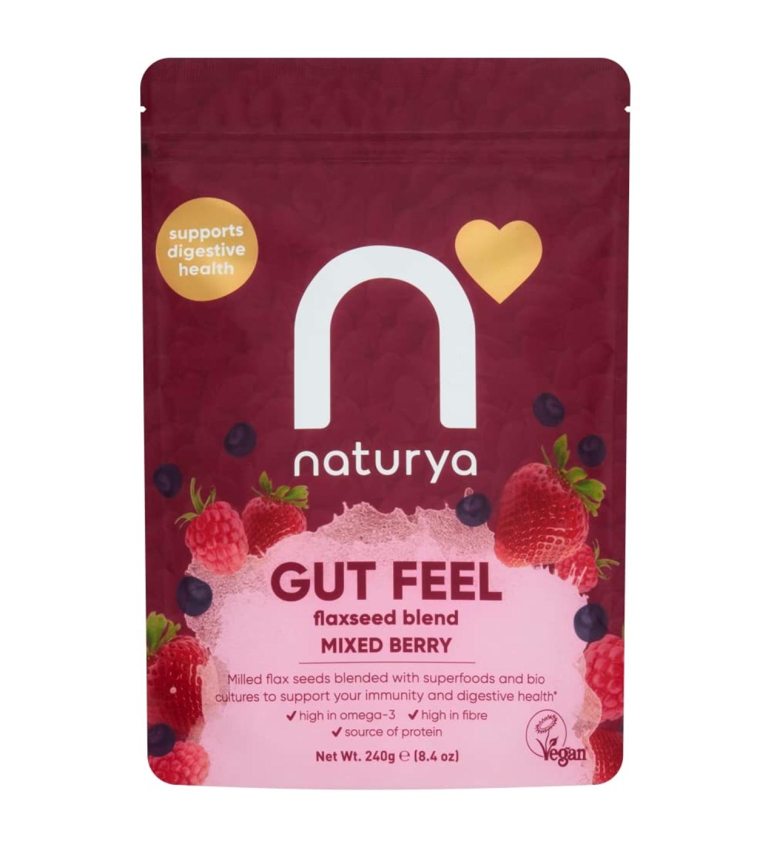 Naturya Gut Feel Flaxseed Blend Mixed Berry 240g