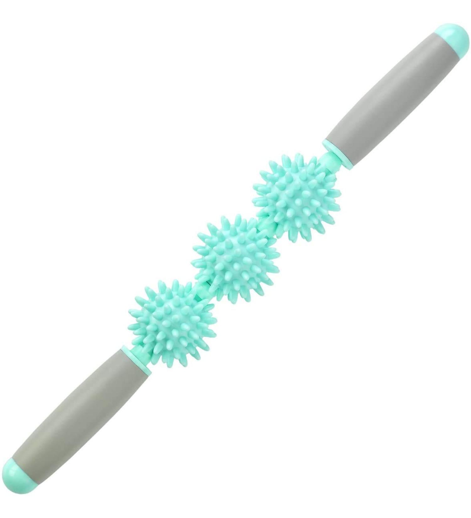 Coolife Fascia Muscle Roller - Cellulite Massager for Sore Muscles - Deep Tissue Massage Stick Tools - Mint Green - Buy Online on GoSupps.com