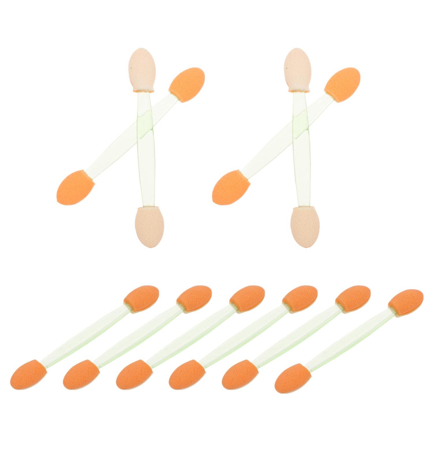 FOMIYES 100pcs Double Ended Eyeshadow Brush Makeup Latex Sponge Smudger Eye Shadow 6.5x1.3cm Green - Buy Online on GoSupps.com