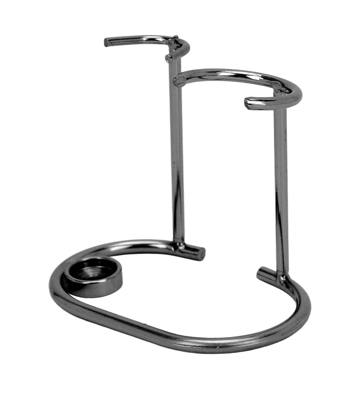 Durable Black Razor & Shaving Brush Stand - Modern Hygienic Design for Safe Bathroom Styling - Buy Online on GoSupps.com