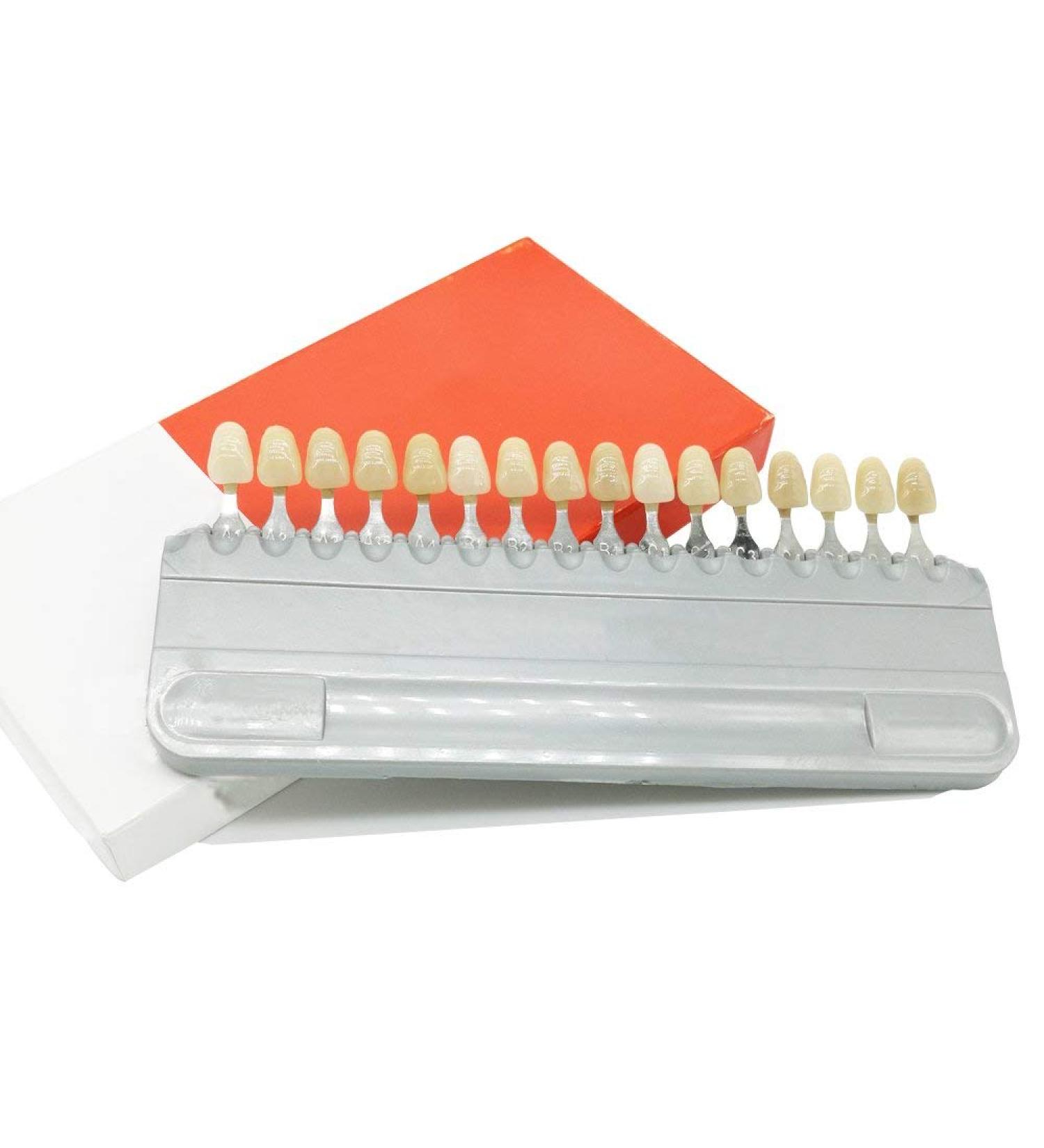 16 Colors Teeth Whitening Shade Guide | 3D Tooth Color Chart - Complete Set - Buy Online on GoSupps.com