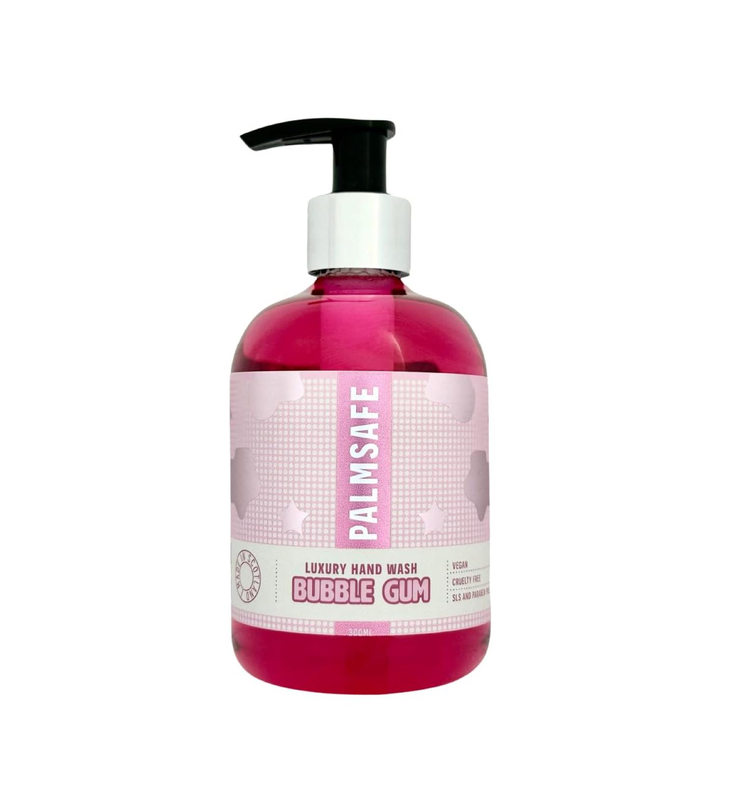 Palmsafe Bubblegum Luxury Hand Wash Soothing Hand Cleanser Hydrates Sensitive or Irritated Skin - Natural Bioactives to Nourish and Moisturise Vegan-friendly - Buy Online on GoSupps.com