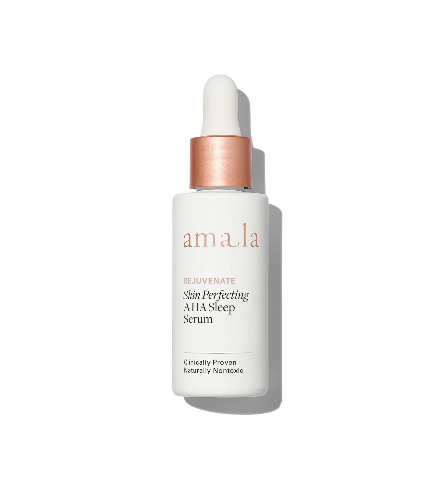 Amala Skin Perfecting AHA Sleep Serum - Resurface Texture Smooth Fine Lines with 5% AHA & Gaba - Overnight Skin Restoration (30 ml) - Shop Internationally - Buy Online on GoSupps.com