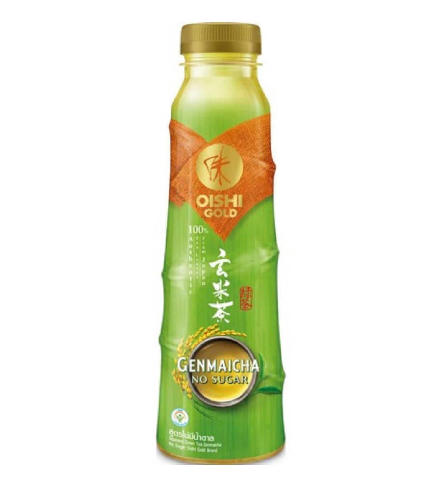 OISHI Green Tea Genmaicha 500ml - Sugar-Free Authentic Japanese Drink - 1-Pack for International Shipping - Buy Online on GoSupps.com