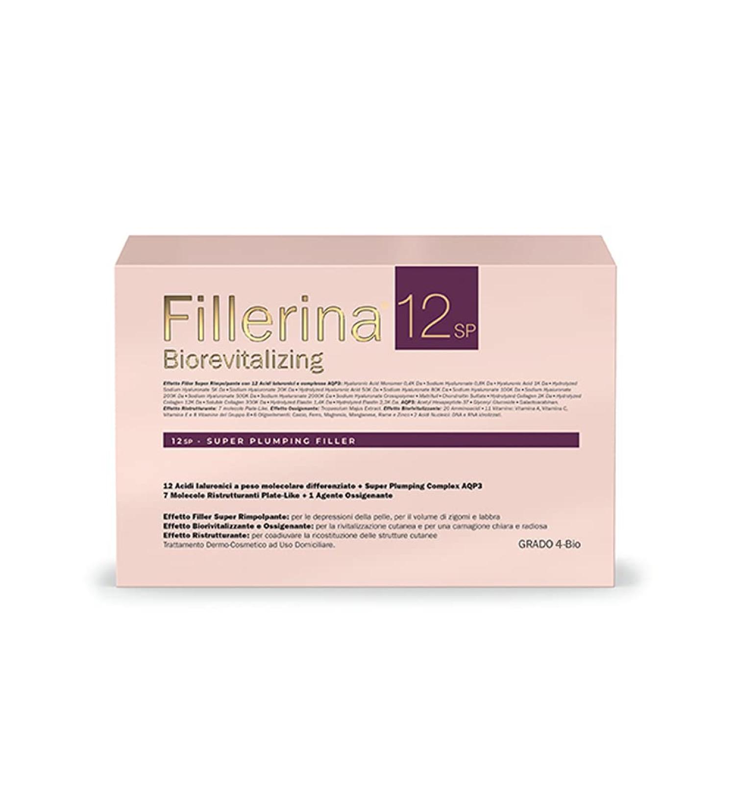 LABO Labo Fillerina 12 SP Biorevitalizing Super Plumping Filler Anti-Ageing Face Treatment Super Resolant Gel + Nourishing Veil Gr4