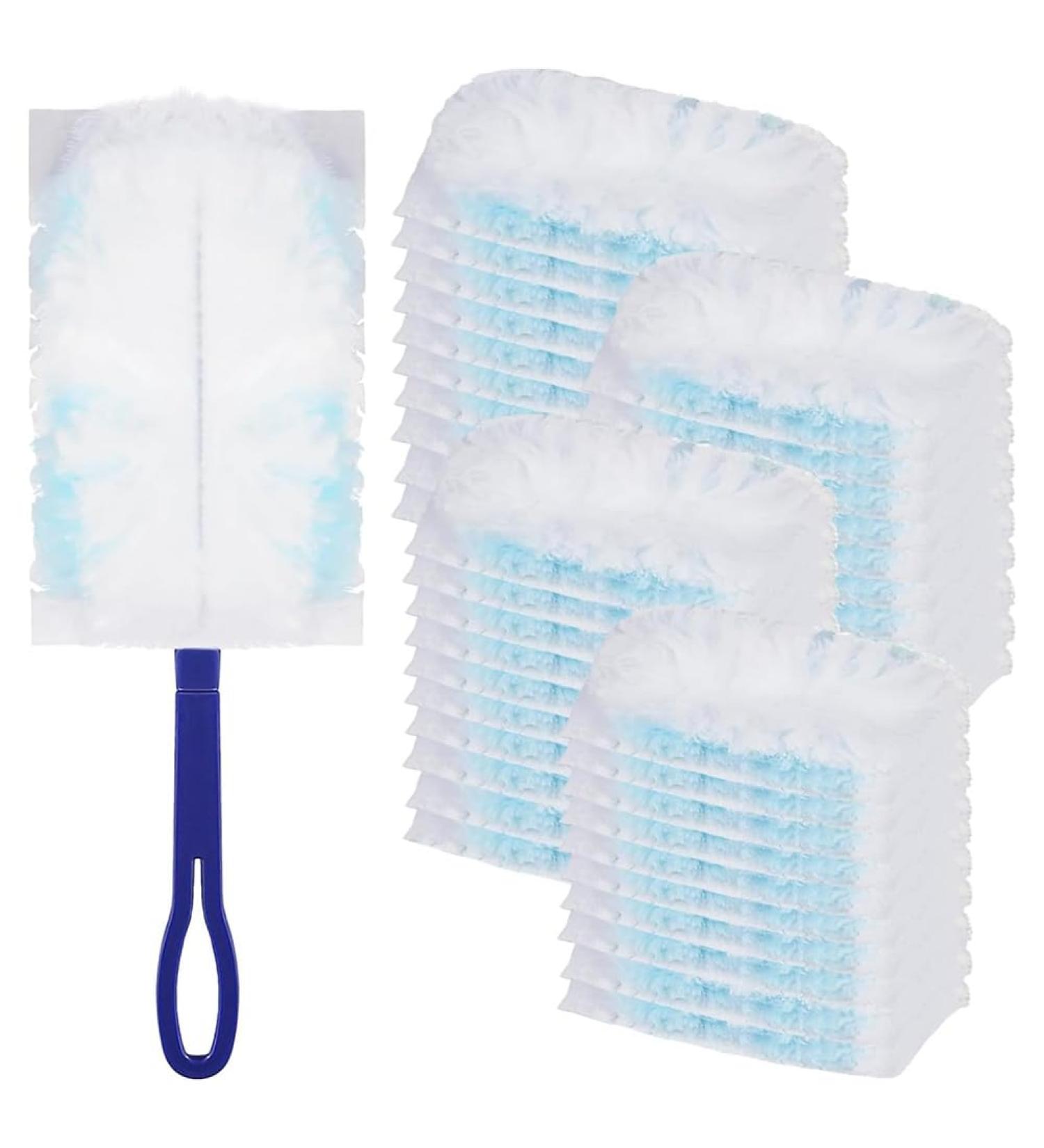 Tvnakdfq 42 Pieces Duster with 1 Handle Dust Magnet Refill Pack Dirt Electrostatic Dust Wiper for Household School Office - Buy Online on GoSupps.com