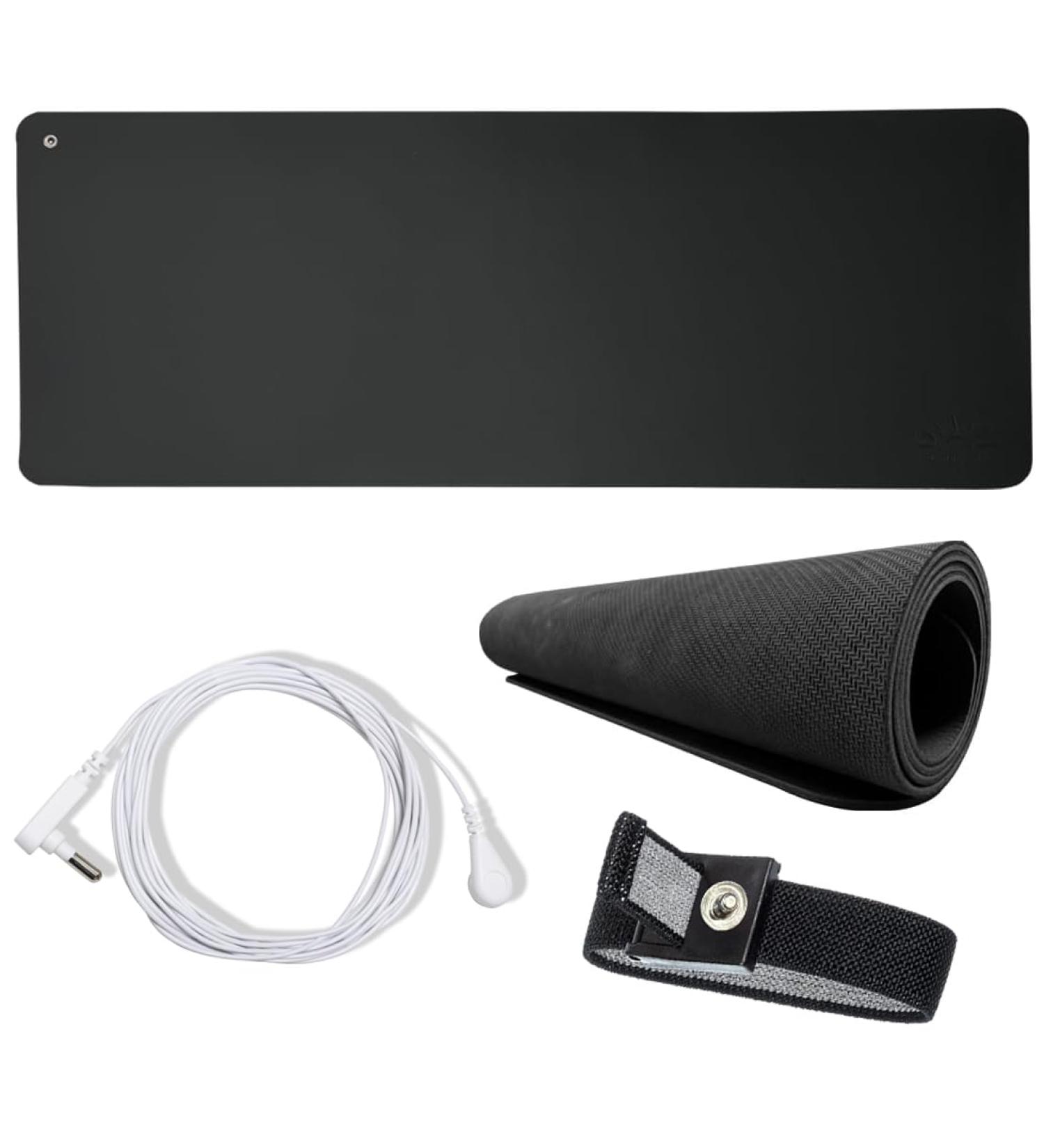 MATFORTH Earth Mat Set - Universal Ground Mat with 4.5m Cable | Eco-Friendly Floor & Sleeping Mat (30 x 99.1 cm) | Promote Health & Nature - Buy Online on GoSupps.com