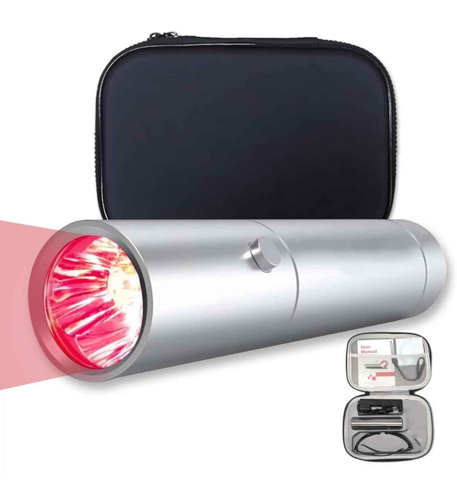 MWDY LED Handheld Red Light Therapy Device Red Light with 3 LEDs Portable Red Lamp Therapy Torch for Joint and Muscle Pain - Buy Online on GoSupps.com