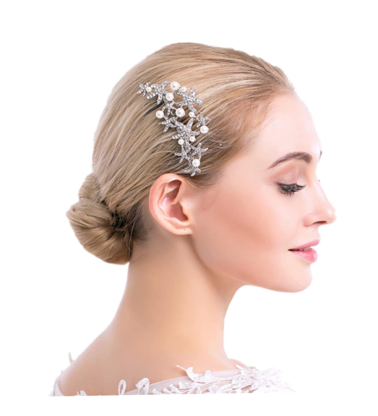 DOITOOL Comb for Bridal Crystal Rhinestones Rhinestone Hair Comb Wedding Hair Comb Rhinestone Comb Hair Combs for Women Bride Comb Crystal Hair Women's Accessories Artificial - Buy Online on GoSupps.com