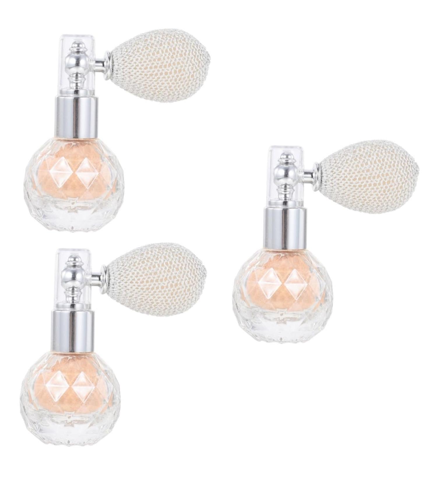 FOMIYES Highlighter Body Glitter Spray 3 pcs body air bag powder face spray bottle highlight powder glitter bottle perfume bottle hair Highlighters Light Goldx3pcs 7x5.5cmx3pcs - Buy Online on GoSupps.com