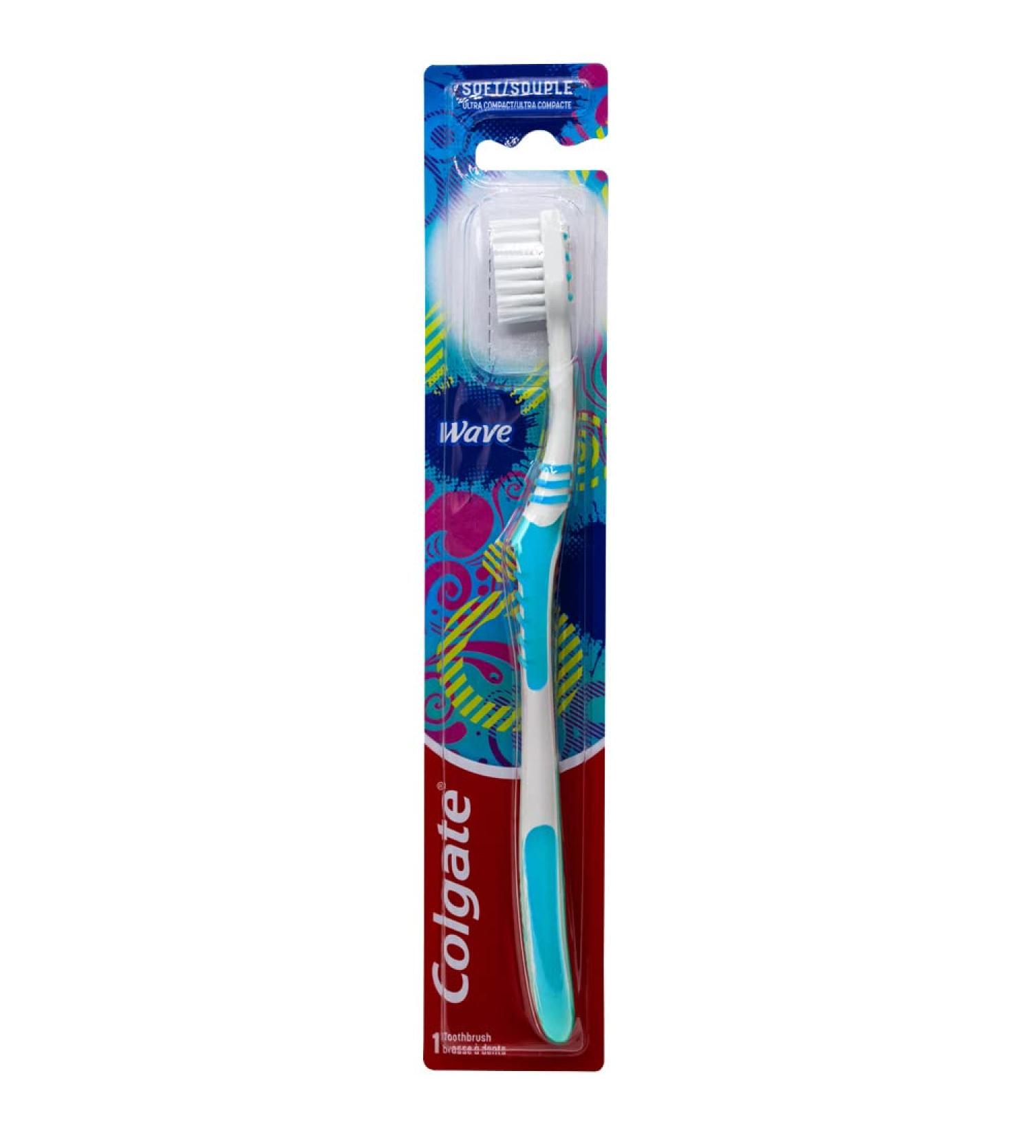 Colgate Wave Ultra Compact Soft Toothbrush - 1 Count (Colors Vary) - Buy Online on GoSupps.com