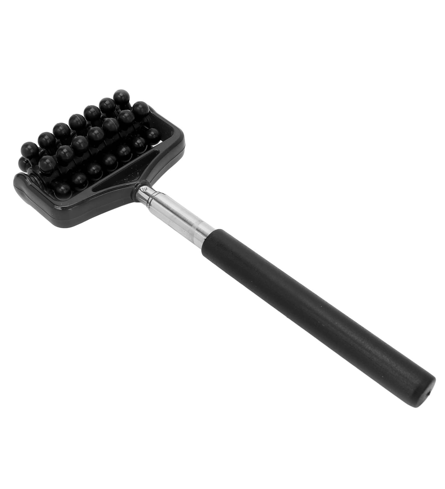 Telescopic Back Massager | Massage Roller Stick for Men & Women | Relieves Muscle Pain & Fatigue - Black - Buy Online on GoSupps.com