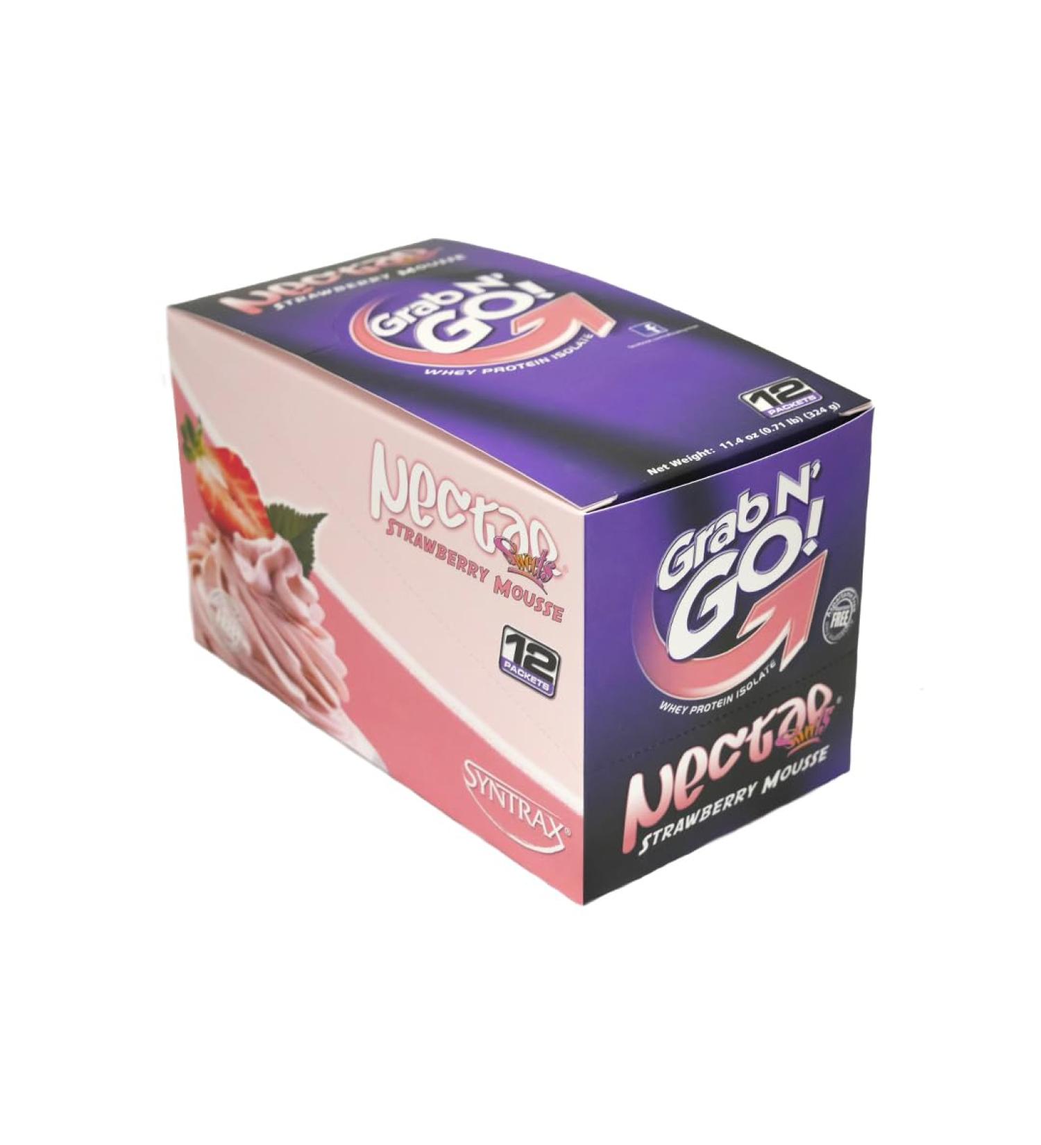 Syntrax Nectar Grab N' Go Strawberry Mousse 12 Count