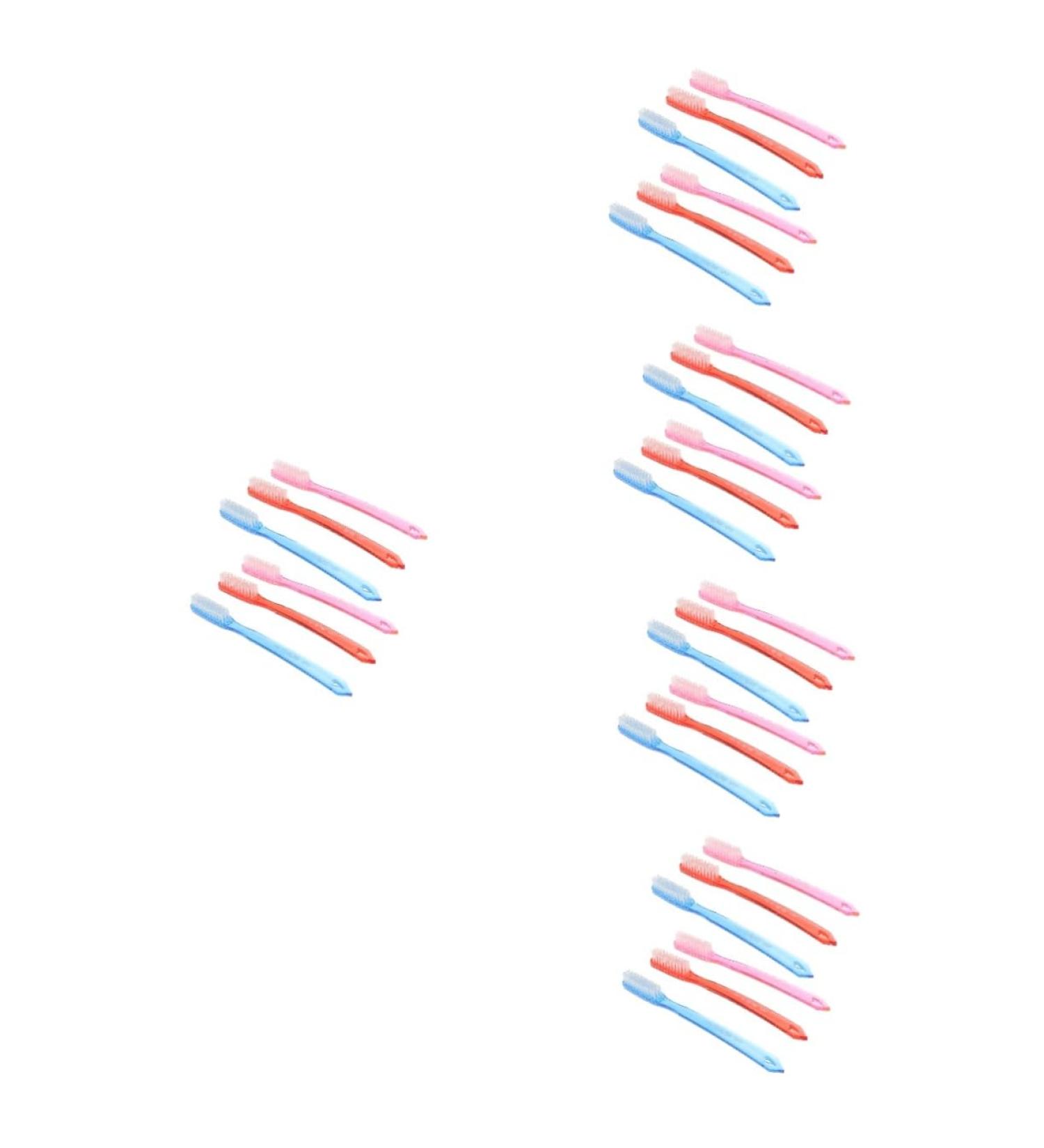 Partykindom 30pc Mixed Disposable Dental Floss & Hard Bristle Toothbrush Set for Adults - Perfect for Travel! - Buy Online on GoSupps.com