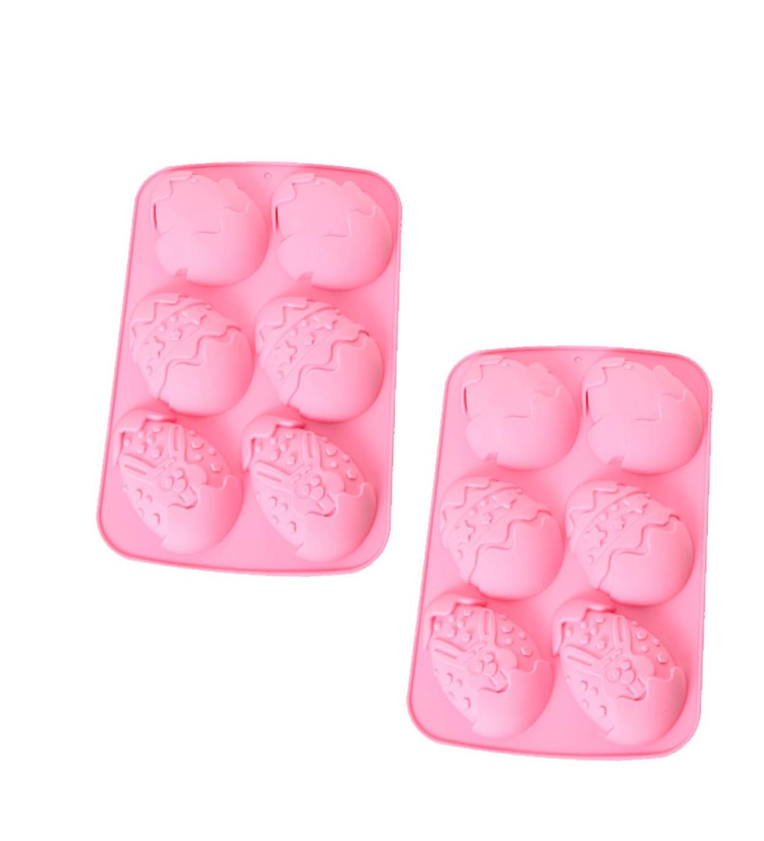 Zerodeko 2pcs Sugar Craft Gum Paste Chocolate Molds Cakesicles Mold Gummy Mold Easter Baking Mold Rabbit Decor Cake Molds Silicone Silicon Cake Chocolate Candies Biscuit Pink - Buy Online on GoSupps.com