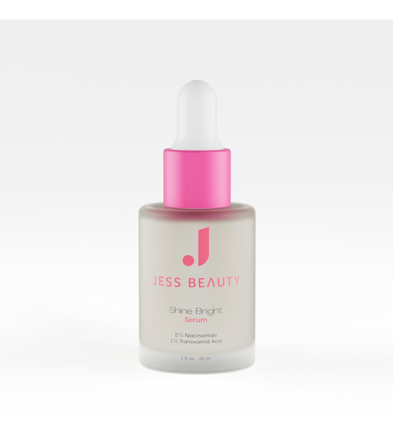 Jess Beauty Shine Bright Serum - Niacinamide & Tranexamic Acid 1fl OZ - Buy Online on GoSupps.com