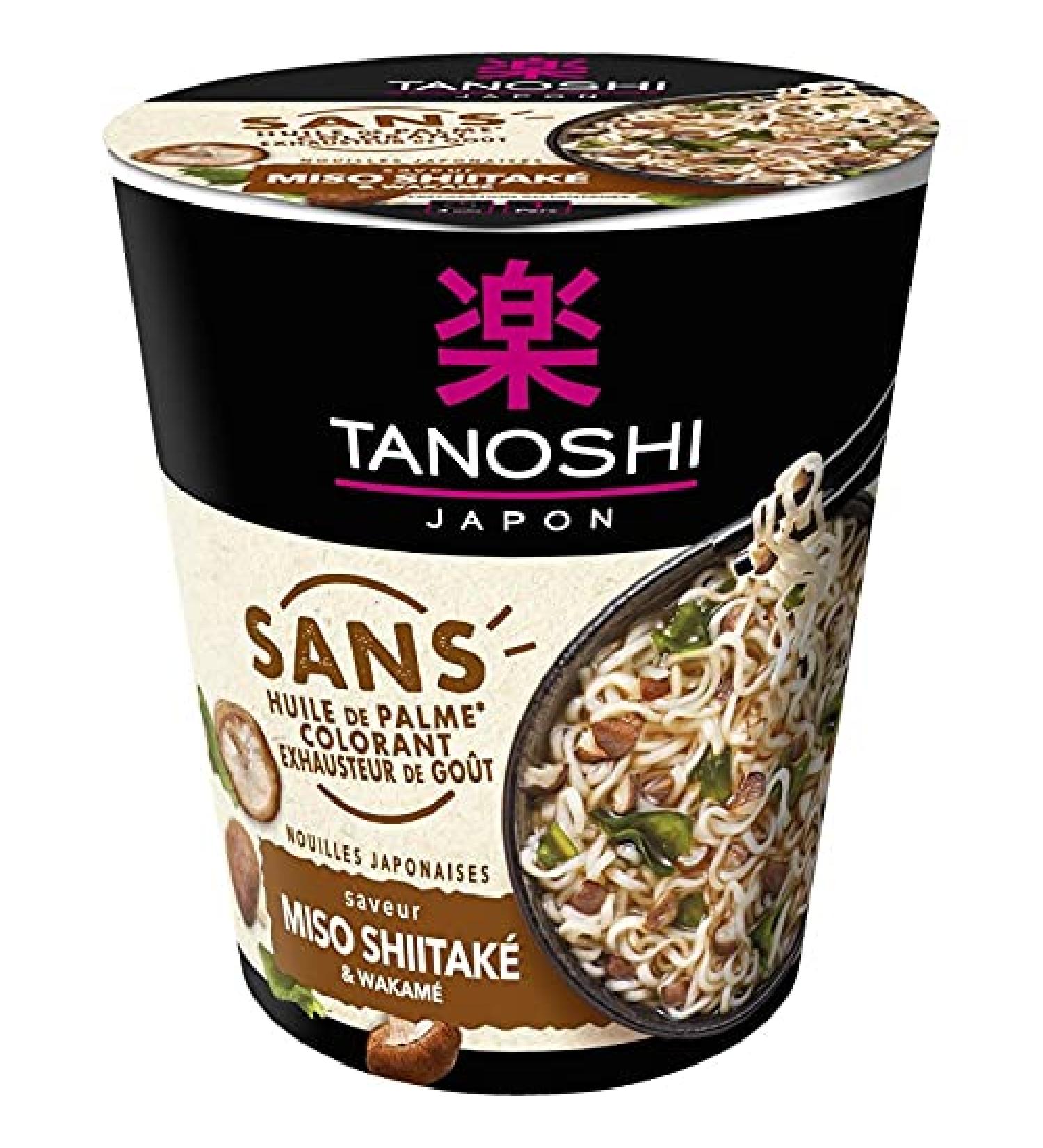  Epicerie sal e TANOSHI Noodle Cup Without Color Shitake 64 g Pack of 4 Sold as a Set - Buy Online on GoSupps.com