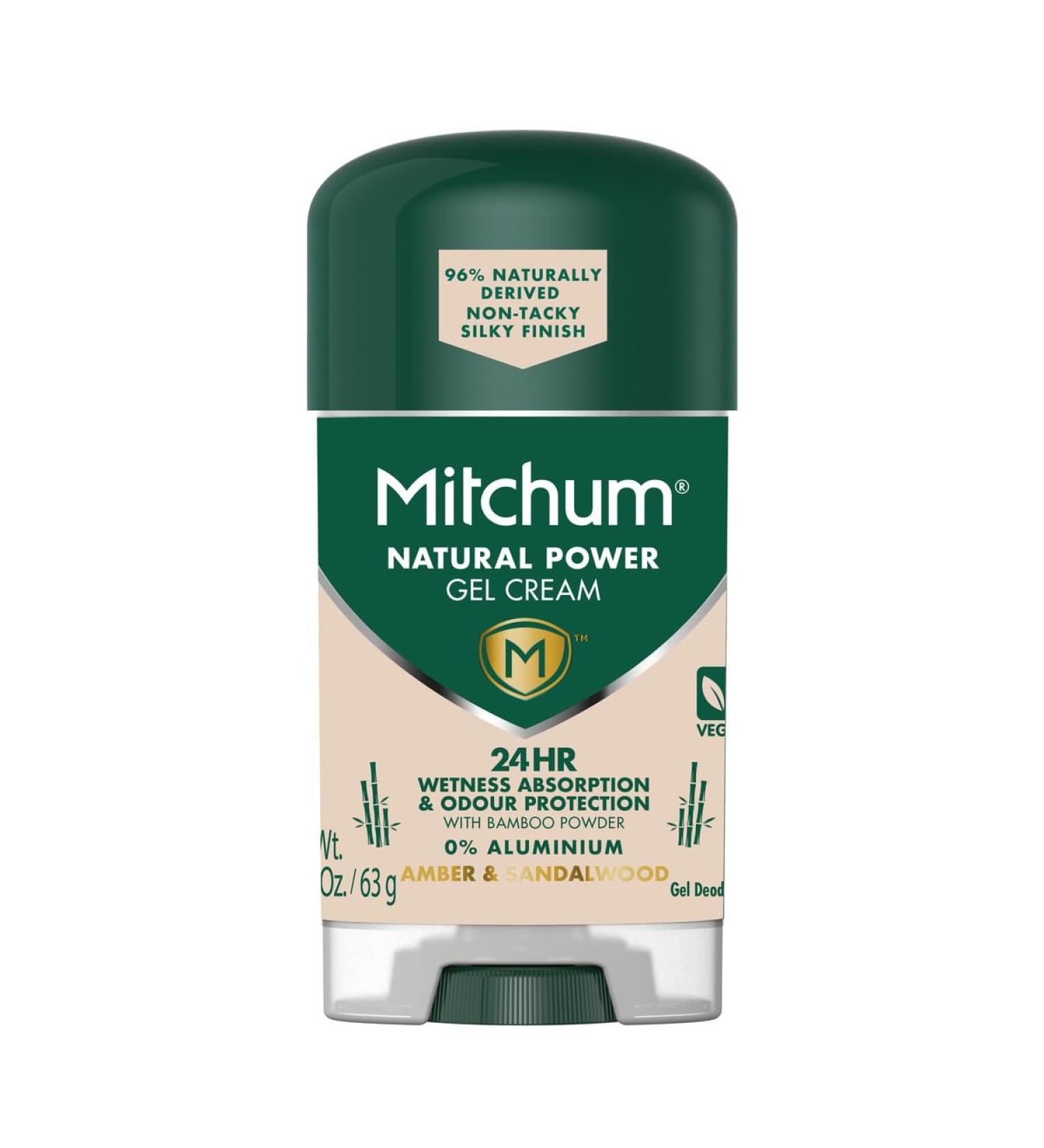 Mitchum Natural Power Gel Cream Amber And Sandalwood Men's Amber & Sandalwood - Buy Online on GoSupps.com